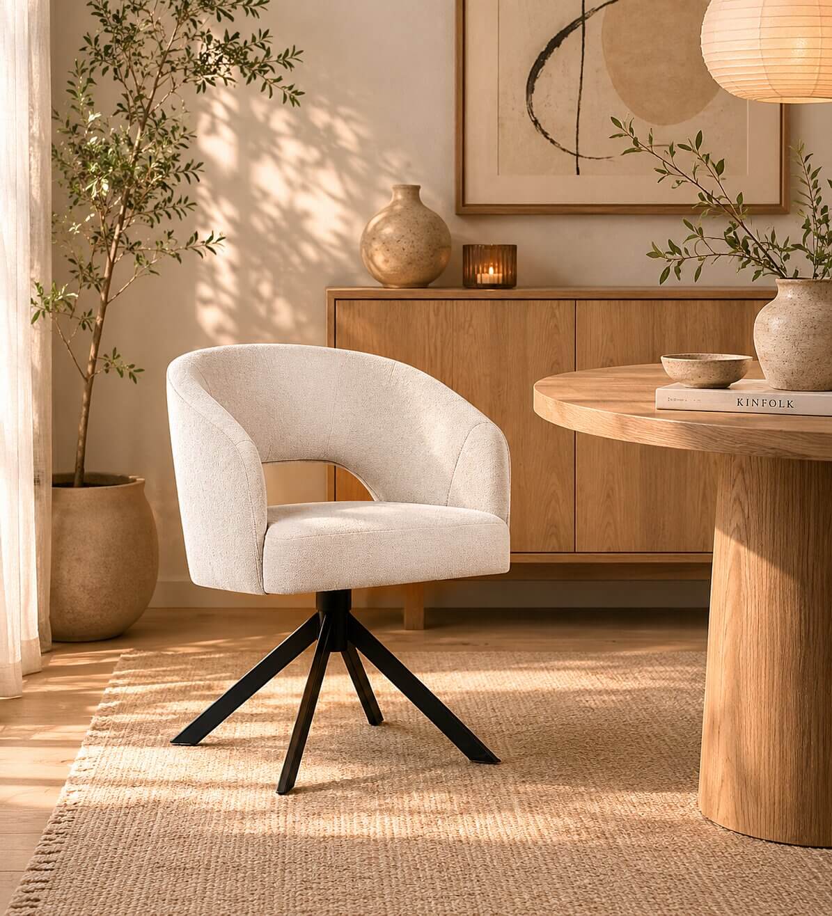 Dining Chair Ignacio (Leder of stof) - Het Anker