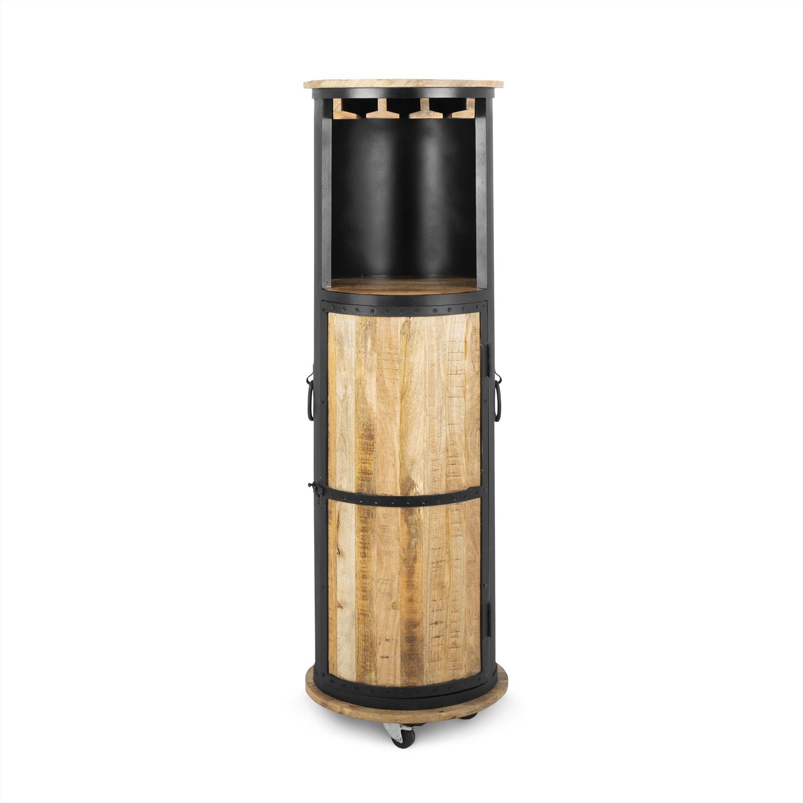 Antique Black Wine Cabinet - Benoa