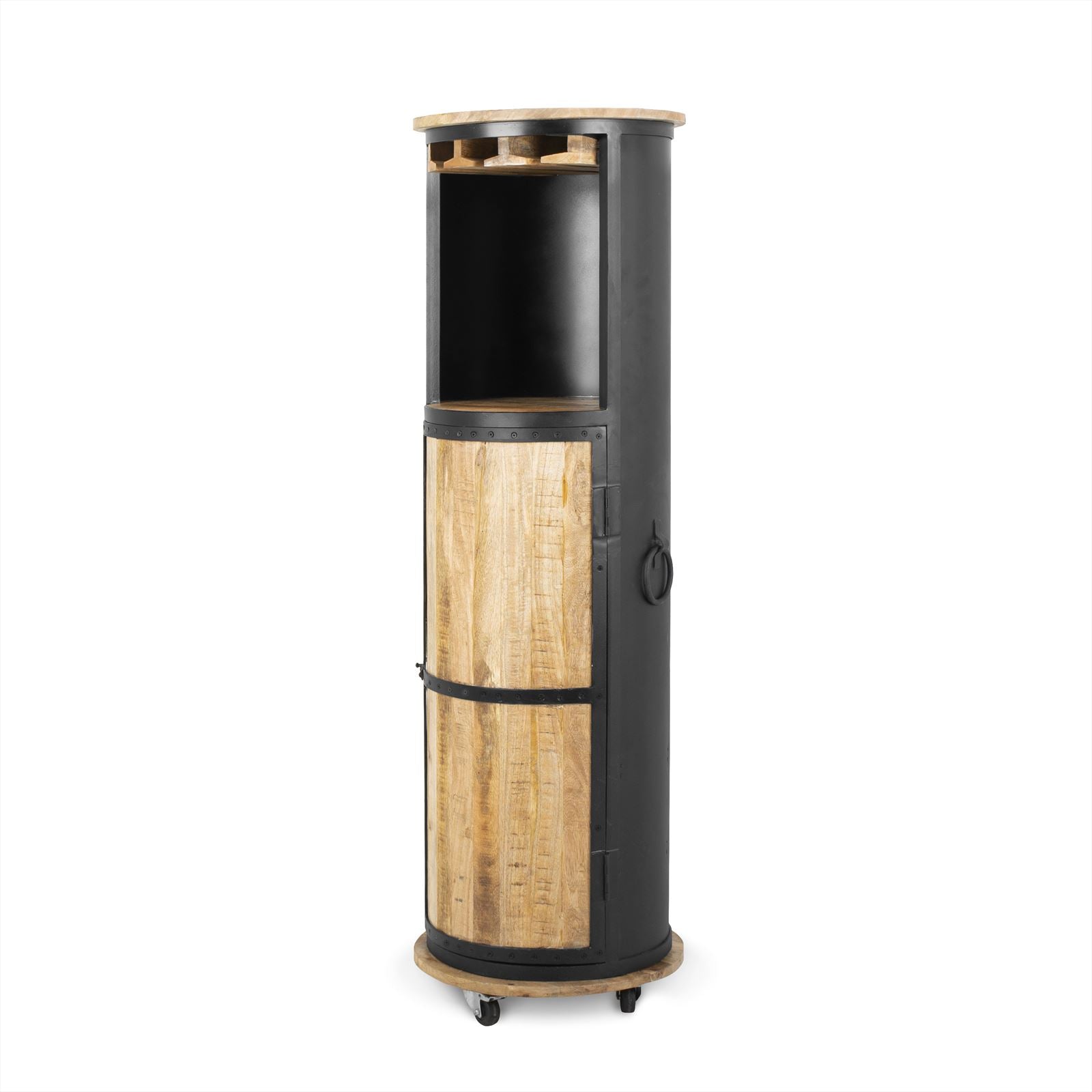 Antique Black Wine Cabinet - Benoa