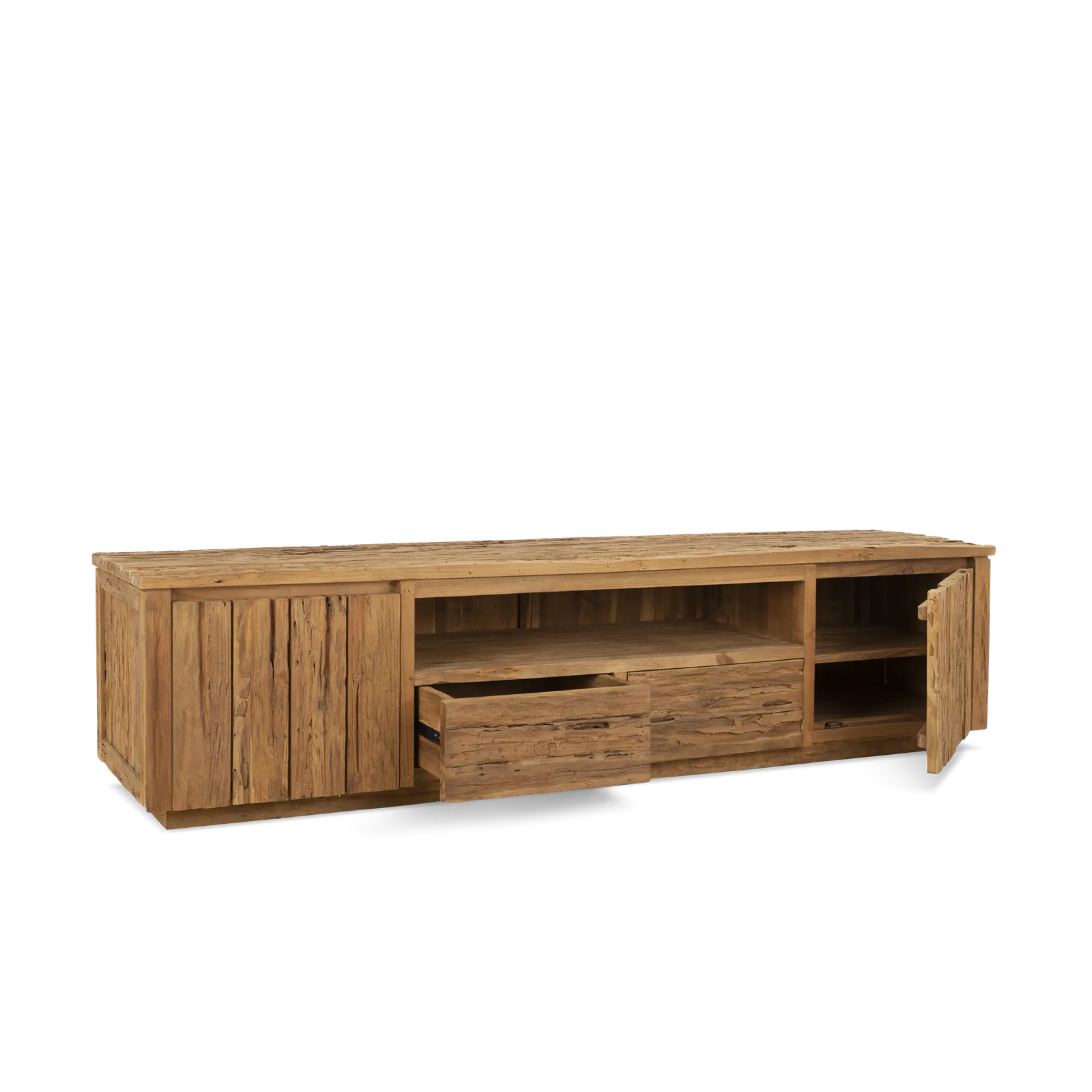 Tv-Möbel Bridge (Recyceltes Teakholz, Natur) - Benoa