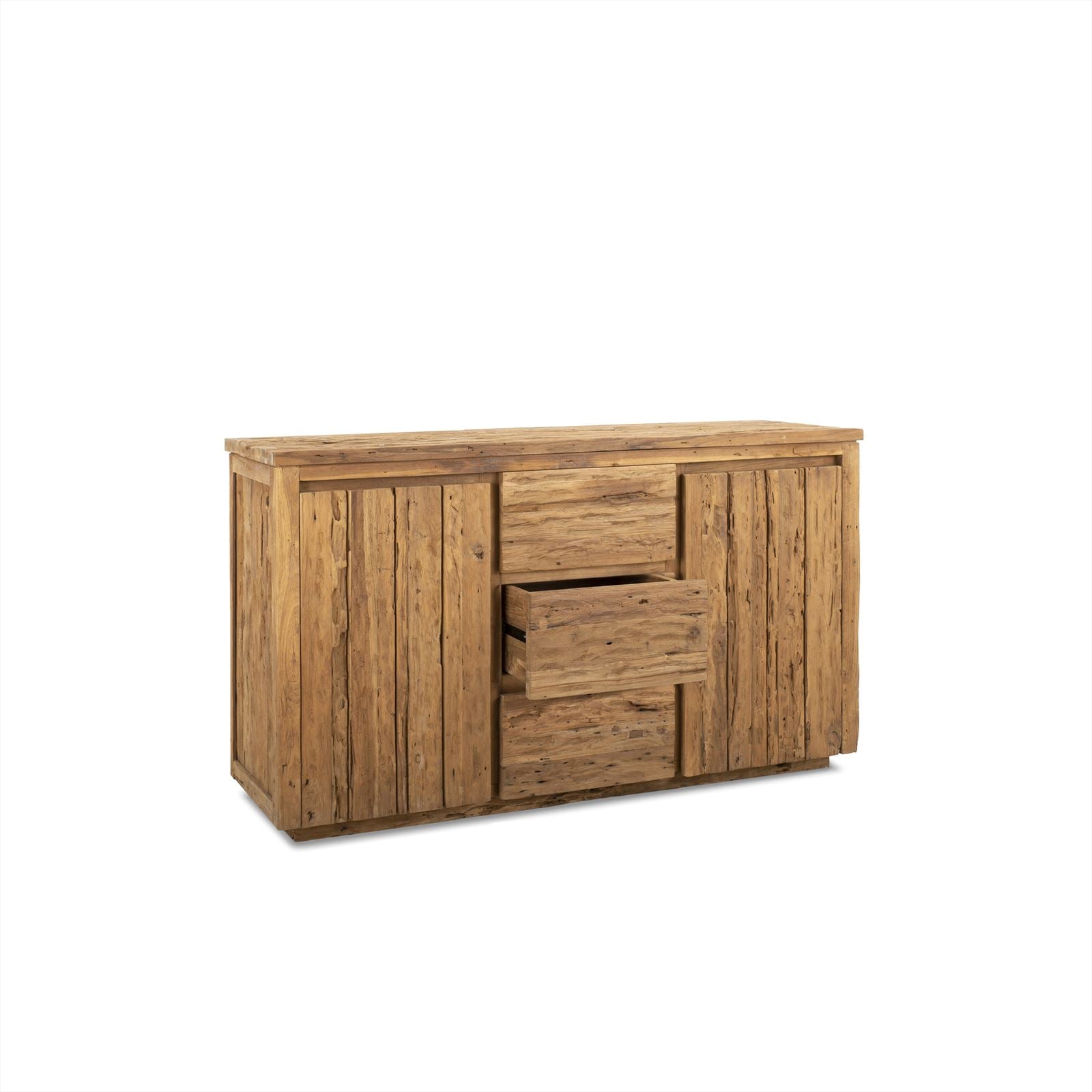 Sideboard Bridge in einer Studio-Umgebung, schräg von vorne fotografiert, mit einer geöffneten Schublade - Benoa