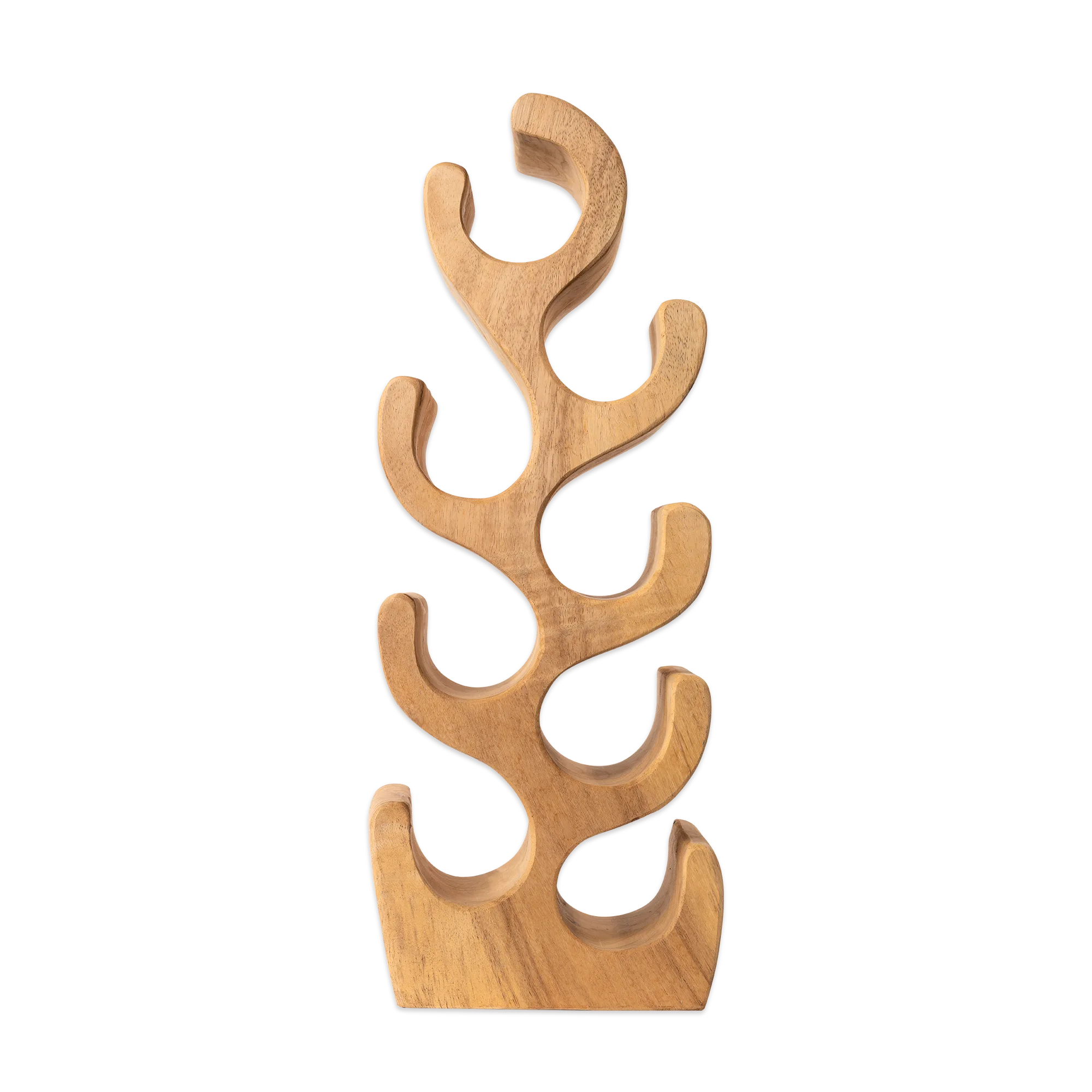 Weinregal Suar 70 (Suar Holz, Natur) - Benoa