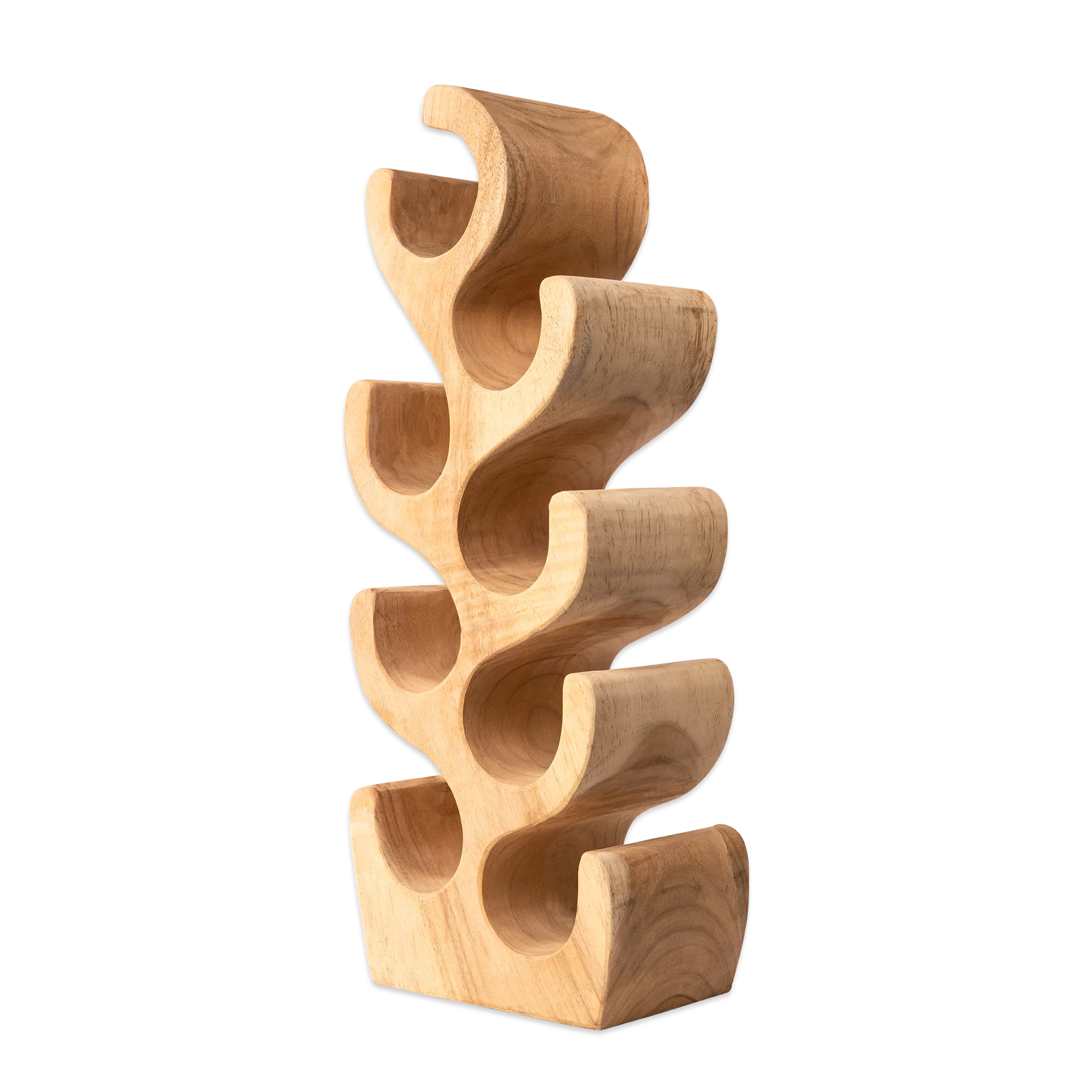 Weinregal Suar 70 (Suar Holz, Natur) - Benoa