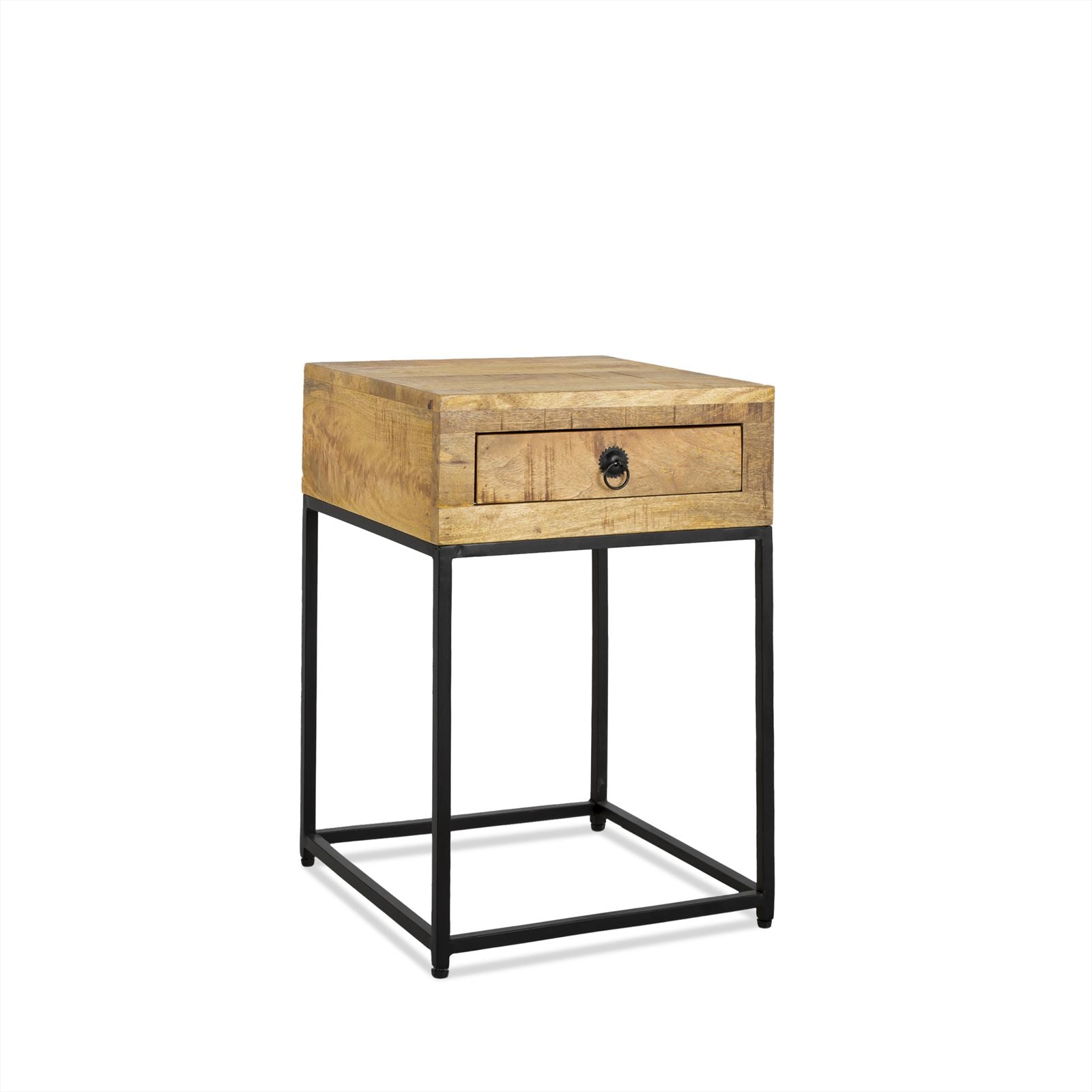 Bedside Table with Metal Frame Mango 40 - Benoa