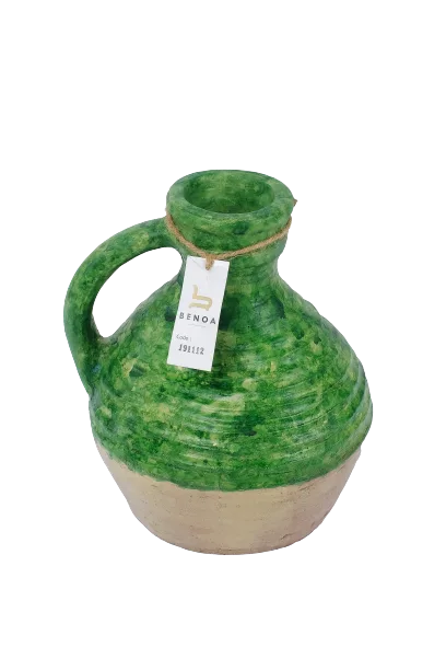 Vase Beige and Green - Benoa