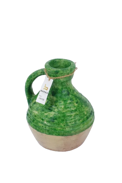 Vase Beige and Green - Benoa
