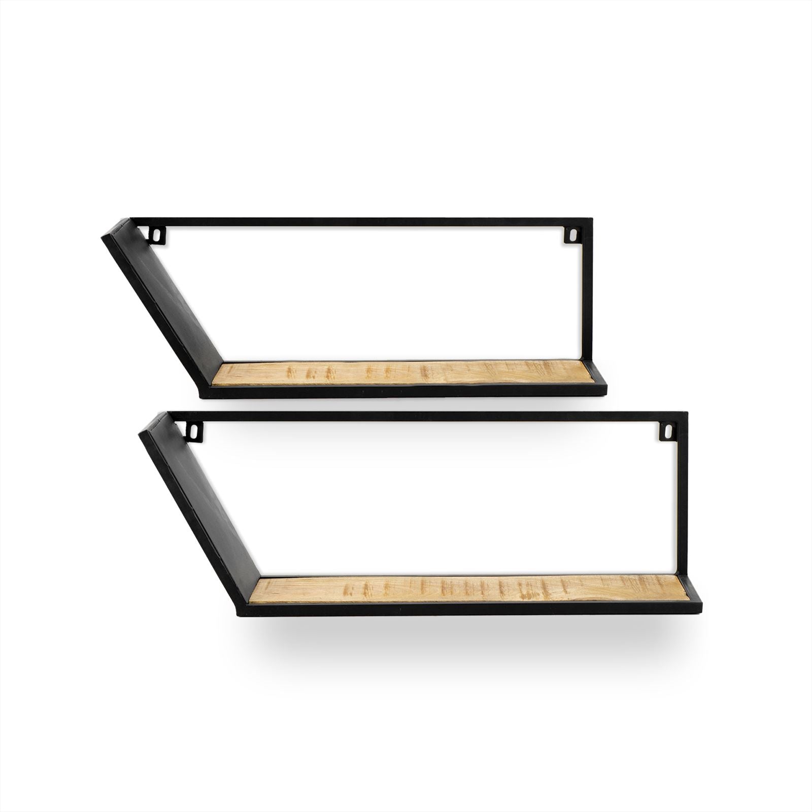 Asymmetric Wall Rack Set of 2 - Benoa
