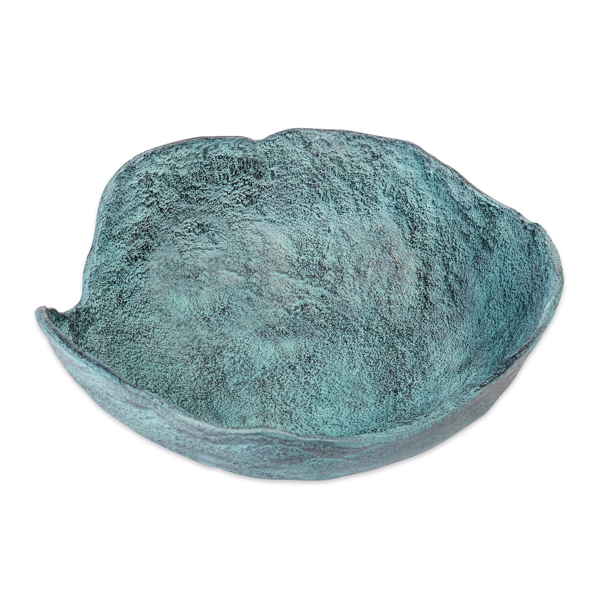 Schale Dekorativ Blau Patina Mittel - Benoa