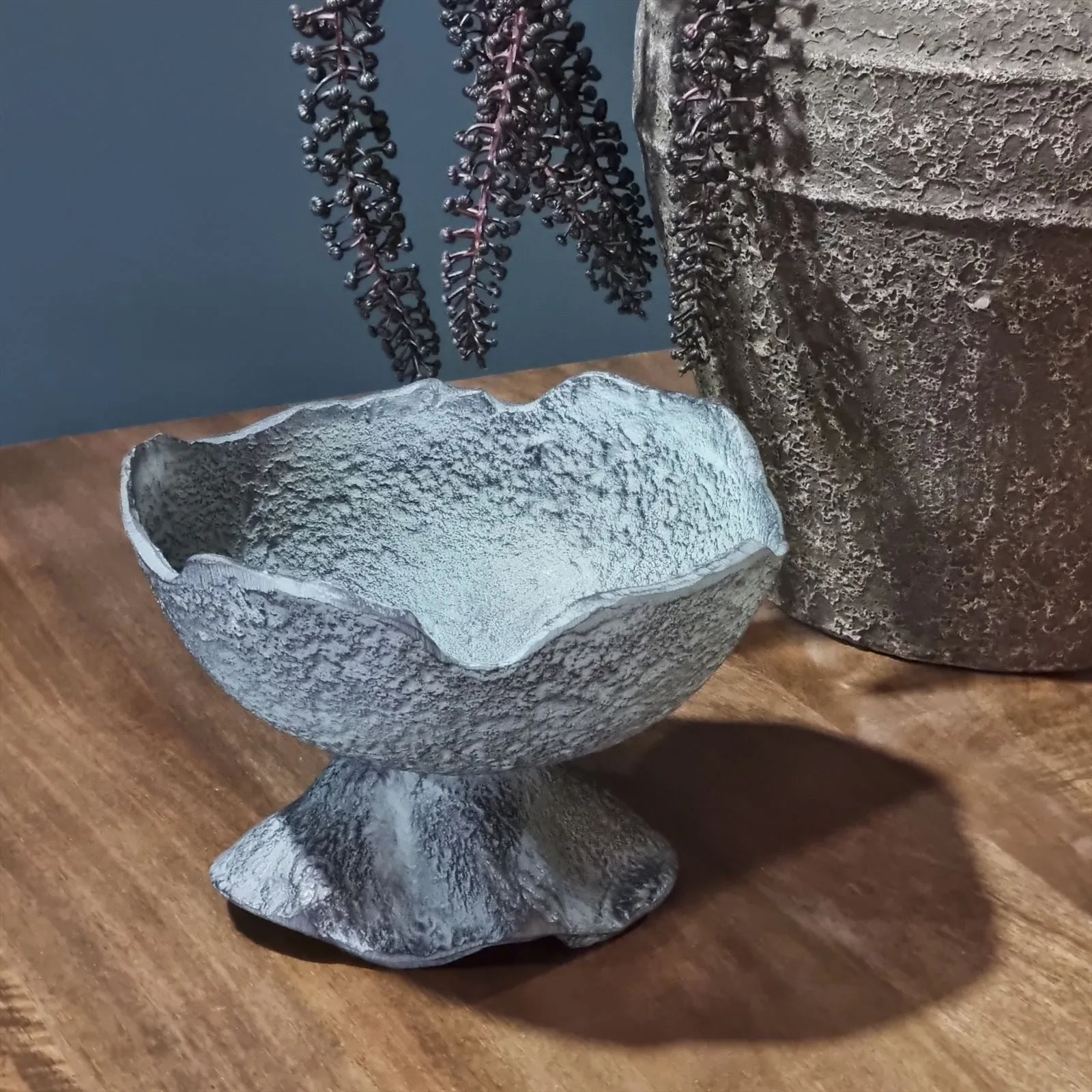Schale Dekorativ Blau Patina (Aluminium) - Benoa