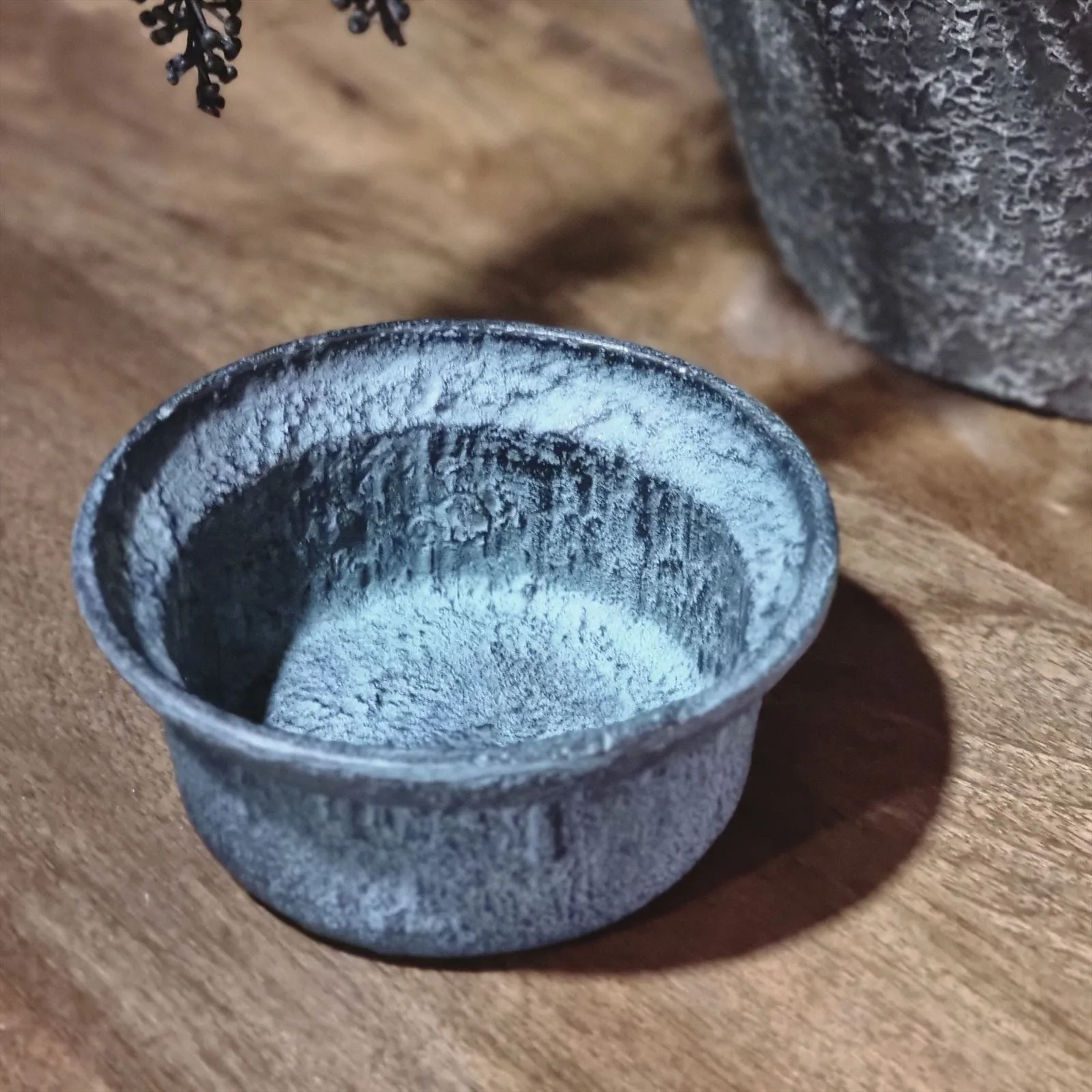 Schale Dekorativ Blau Patina (Aluminium) - Benoa