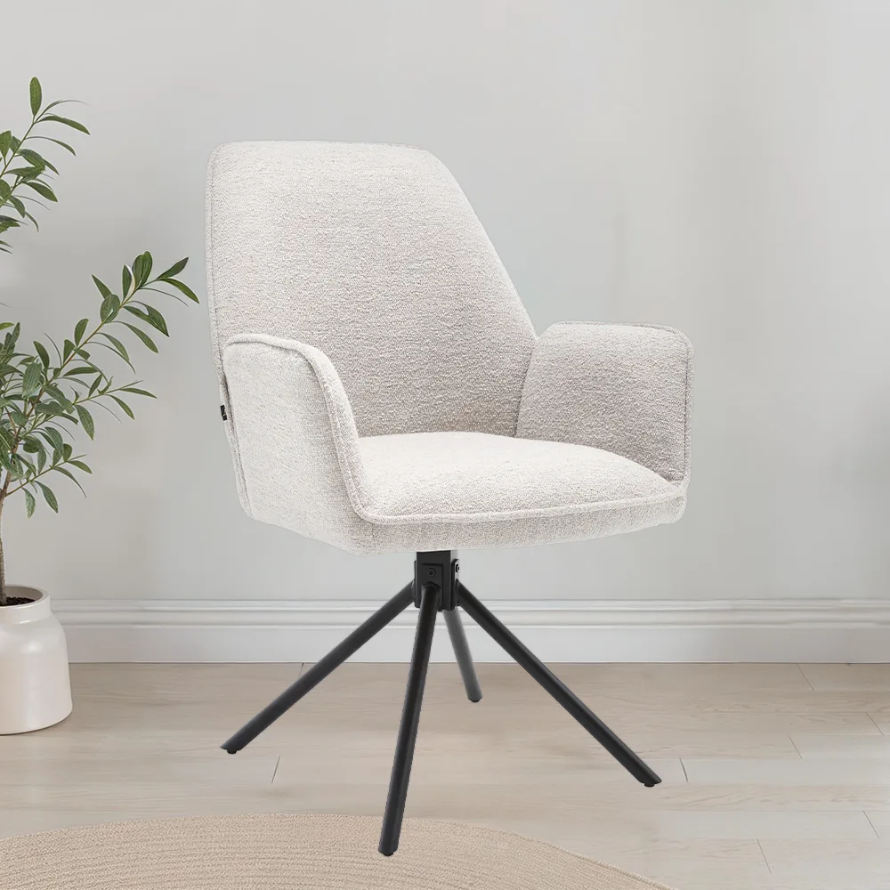 Dining Chair Noah Boucle Beige - Benoa