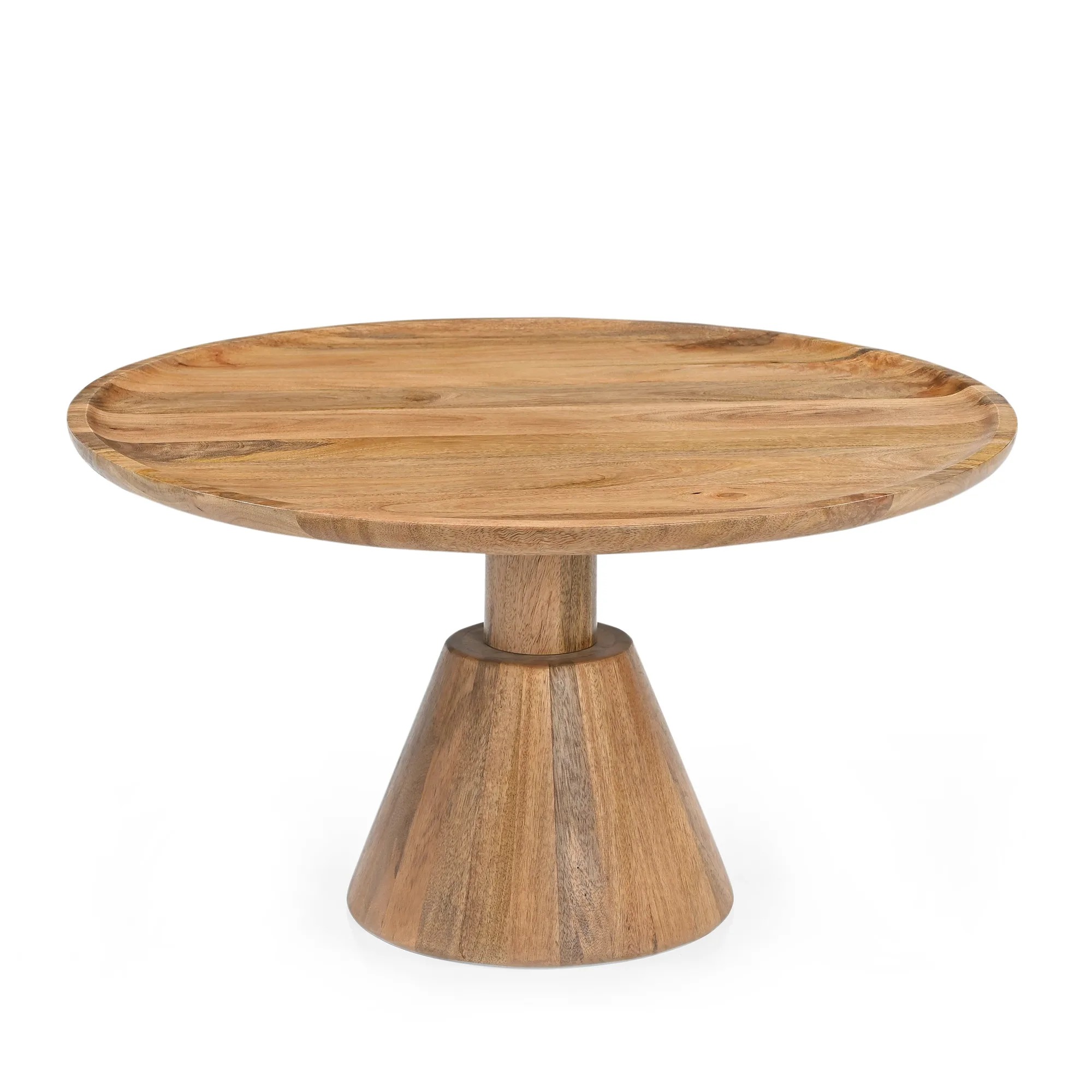 Couchtisch Jade Kegelfuss Natur (Mangoholz) - Benoa