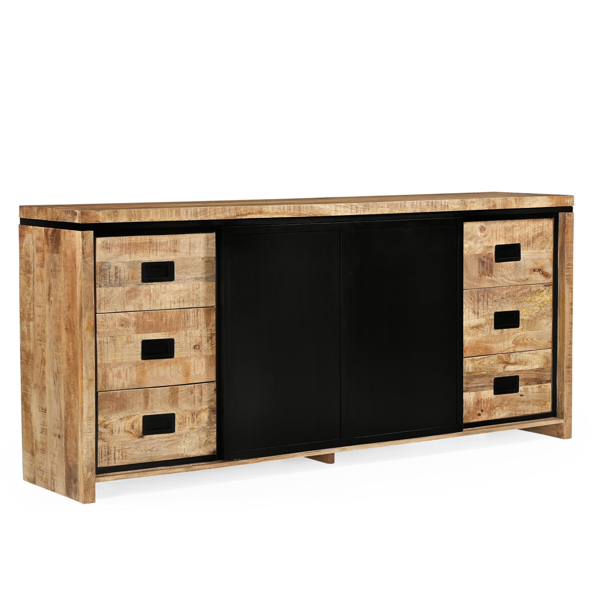 Sideboard Novelle von Benoa auf weißem Hintergrund, schräg von vorne fotografiert