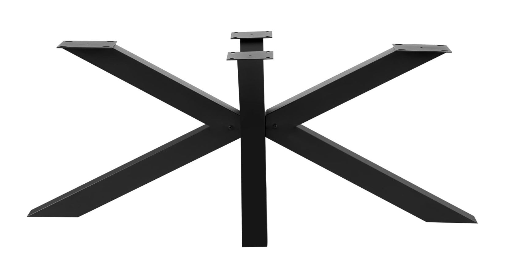 Spinnenbein 185x80 (10x10) von Benoa, ein schwarzes Metall-Spinnenbein auf weißem Hintergrund