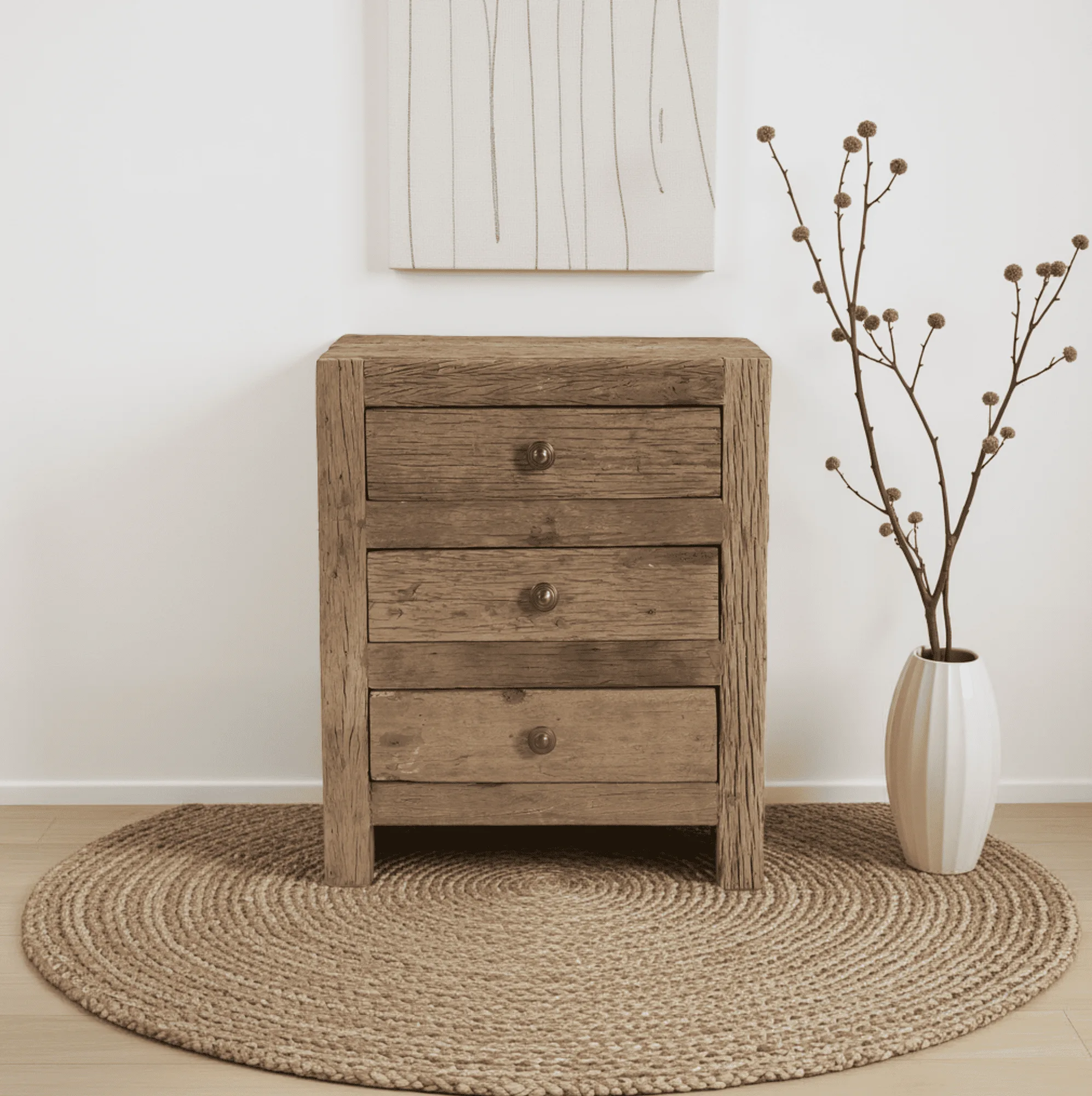 Schubladenschrank Roots mit 3 Schubladen - Benoa