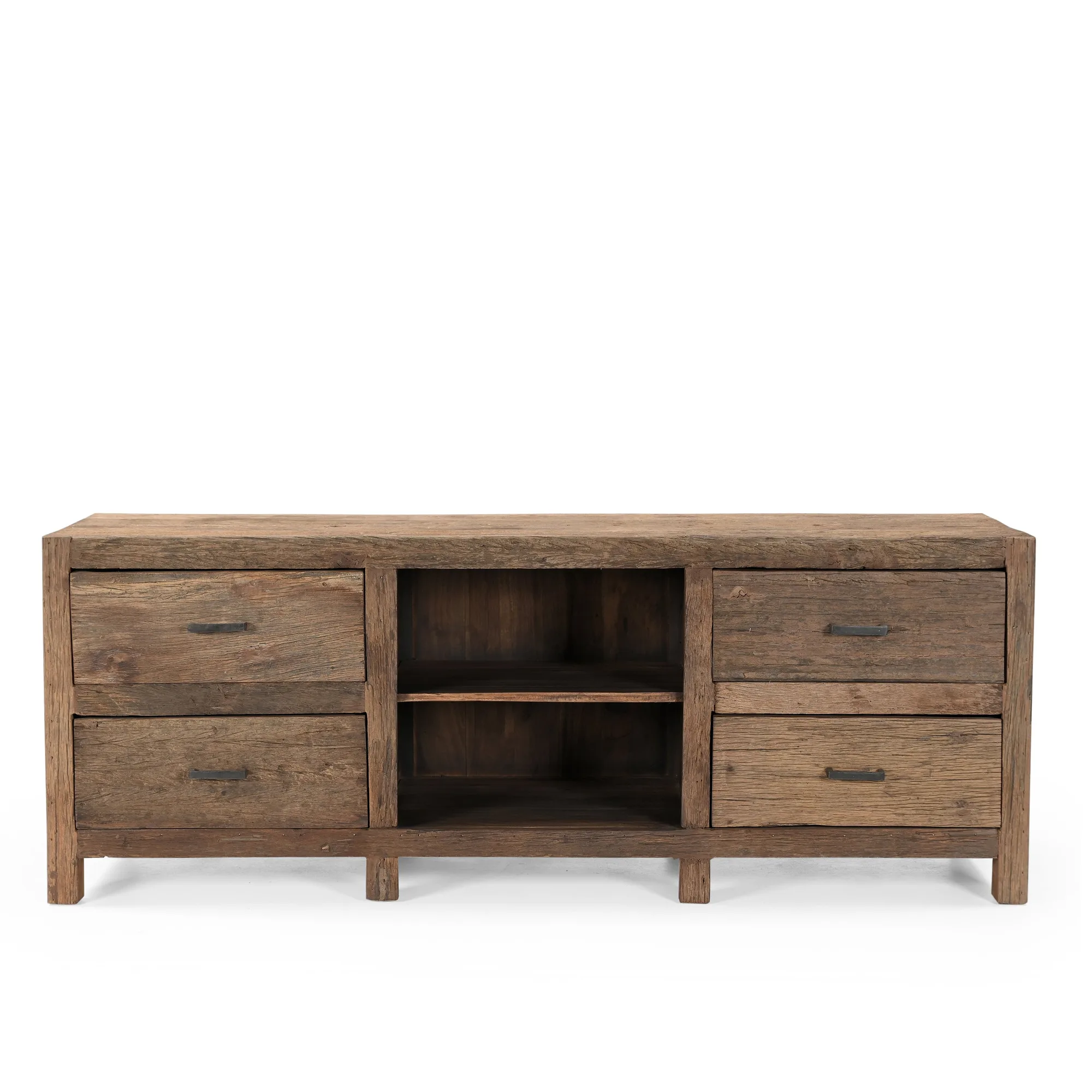 TV-Möbel Roots 4 Schubladen 160 (verweerd Holz, Natur) - Benoa