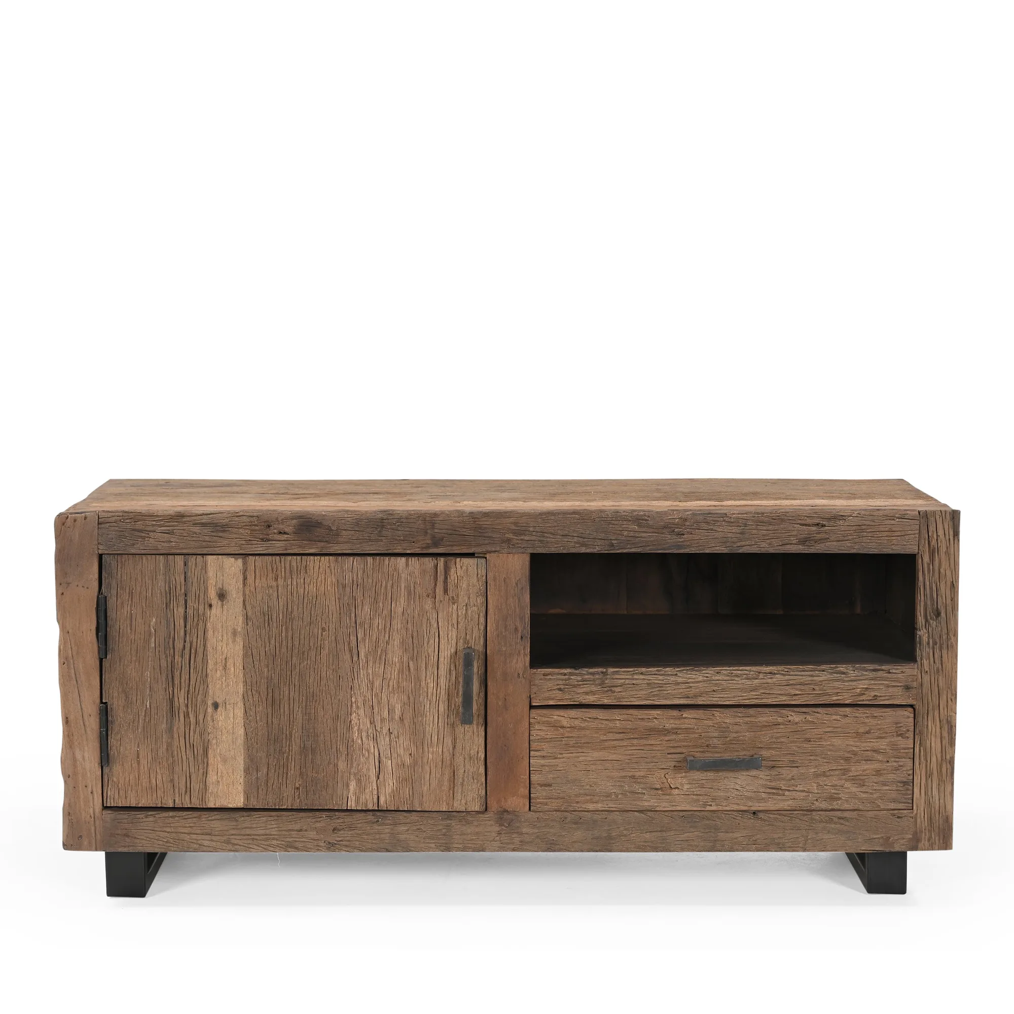 TV-Schrank Roots 1 Tür 1 Schublade 110 (verweerd Holz, Natur) - Benoa