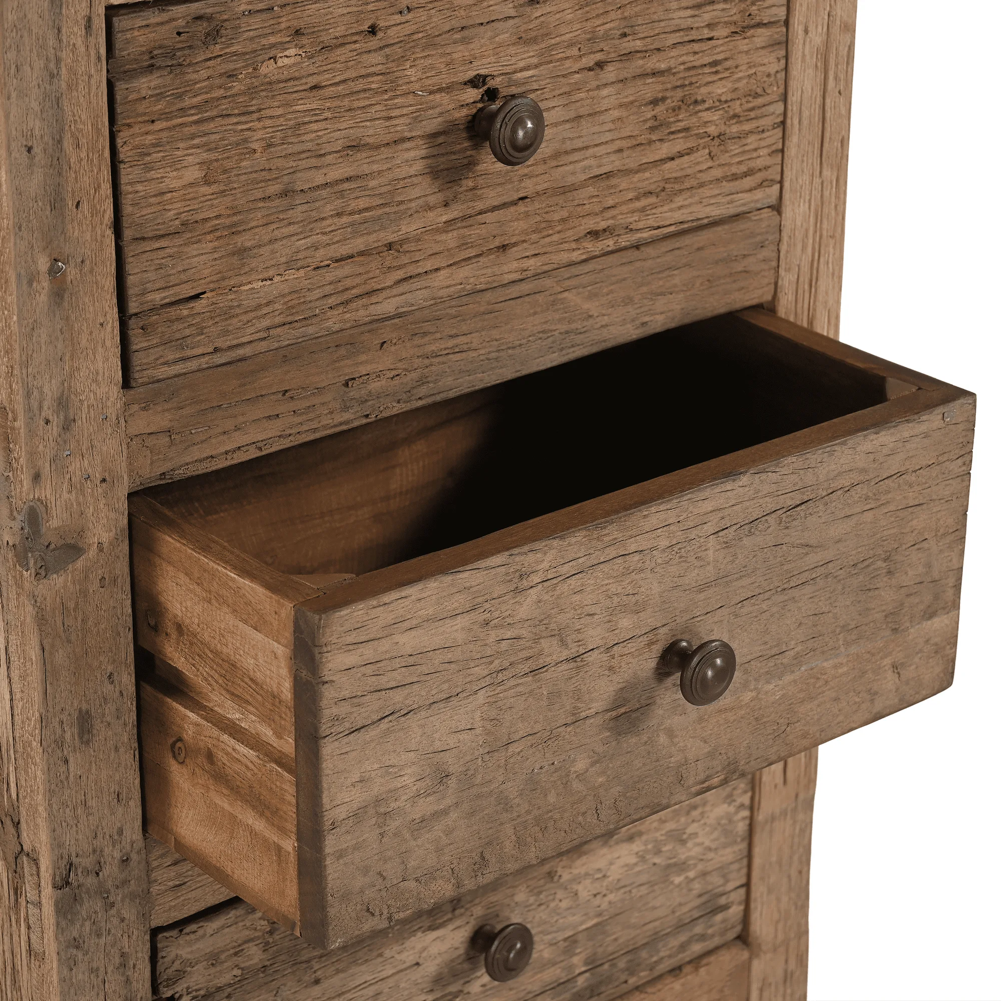 Schubladenschrank Roots 5 Schubladen (Holz, Natur) - Benoa