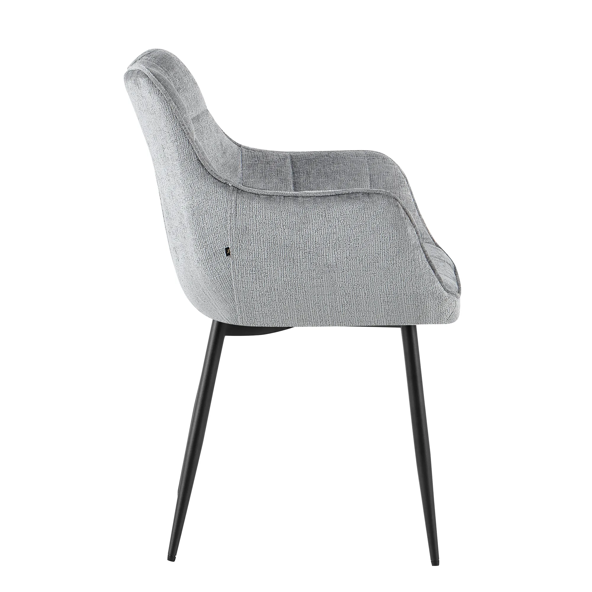 Esszimmerstuhl Lucille Arm Perfect Harmony 82 Grau (Stoff) - Benoa