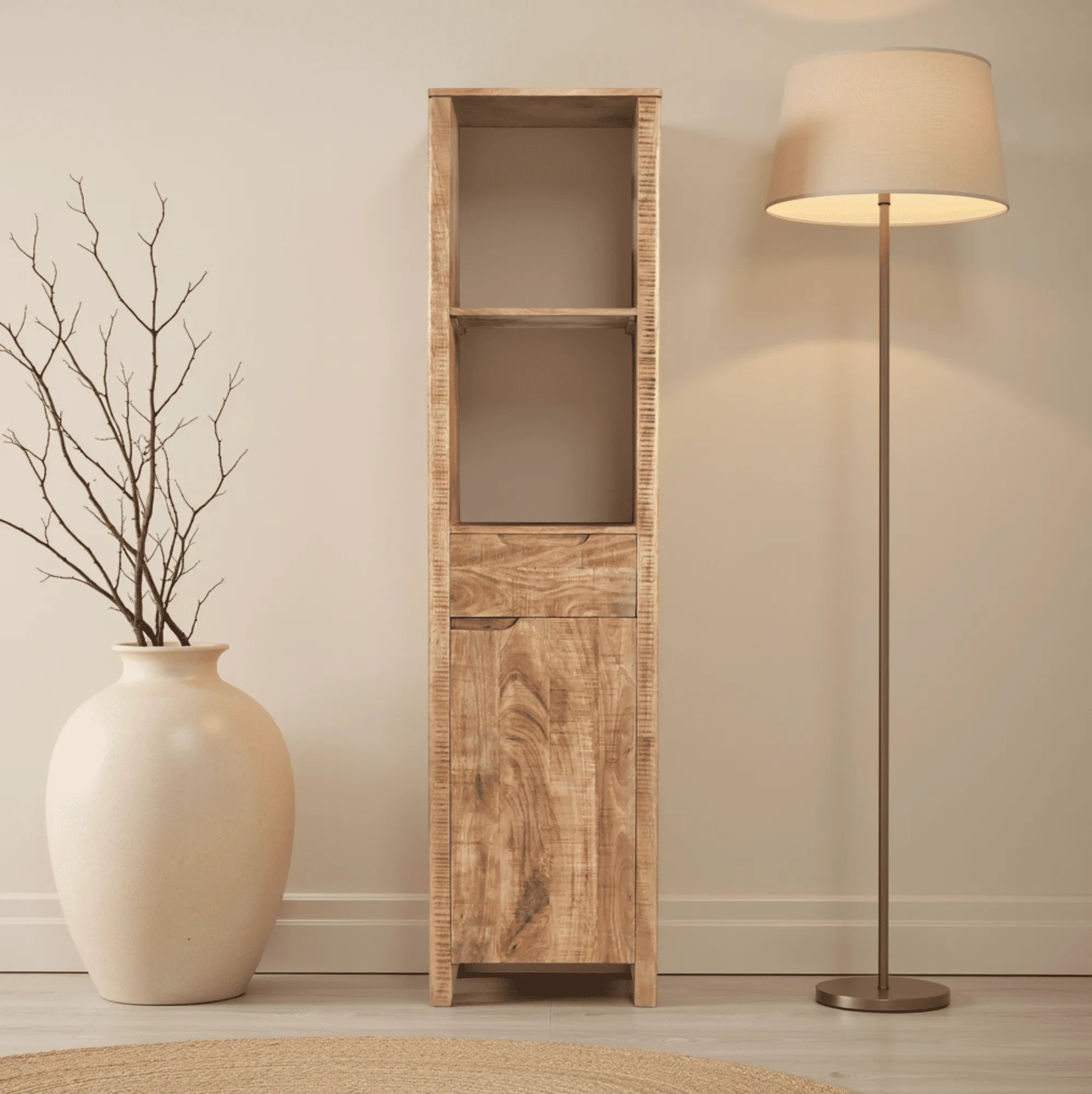 Bücherregal Sophie 55 (Mangoholz, Natur) - Benoa