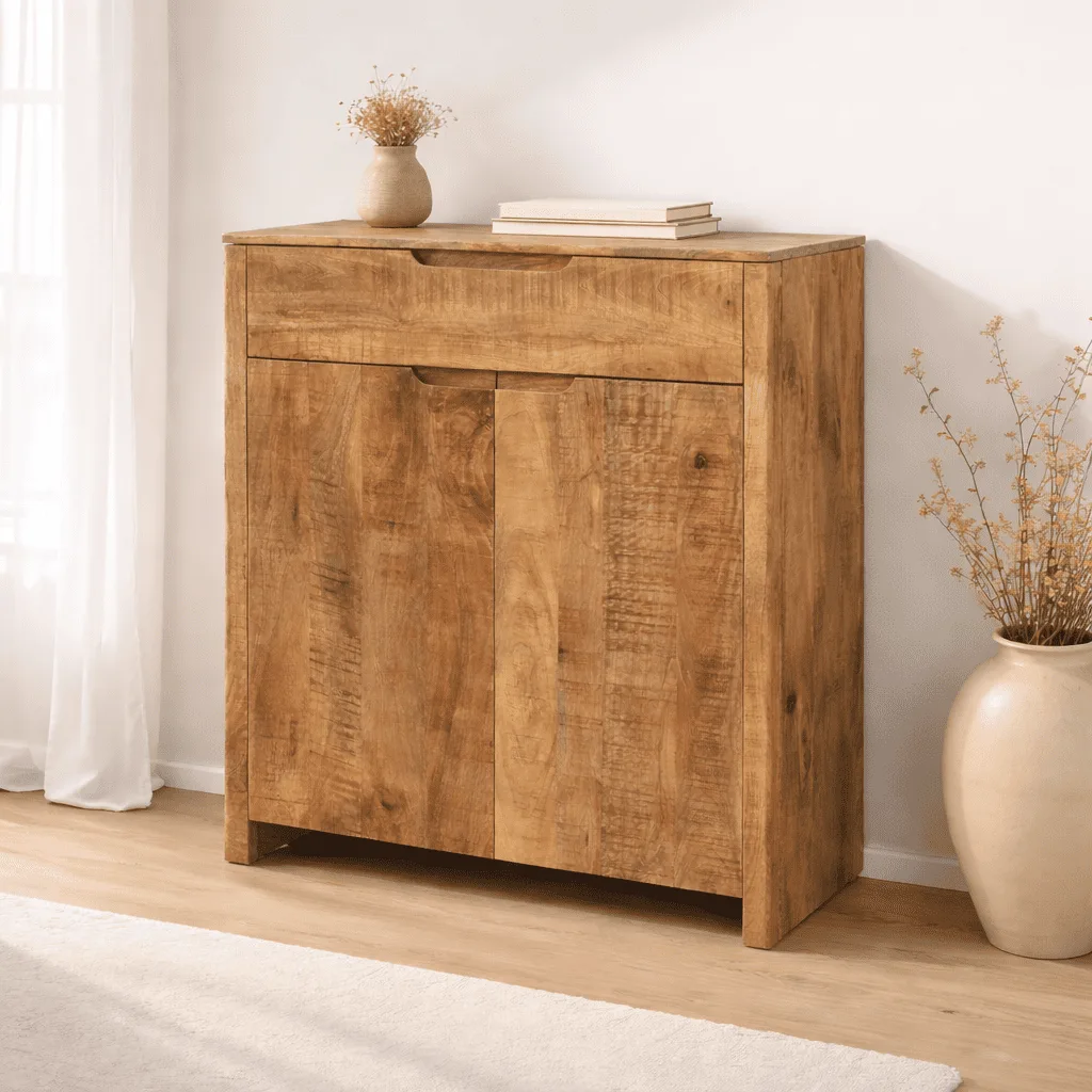 Schrank Sophie 100 (Mangoholz, Natur) - Benoa
