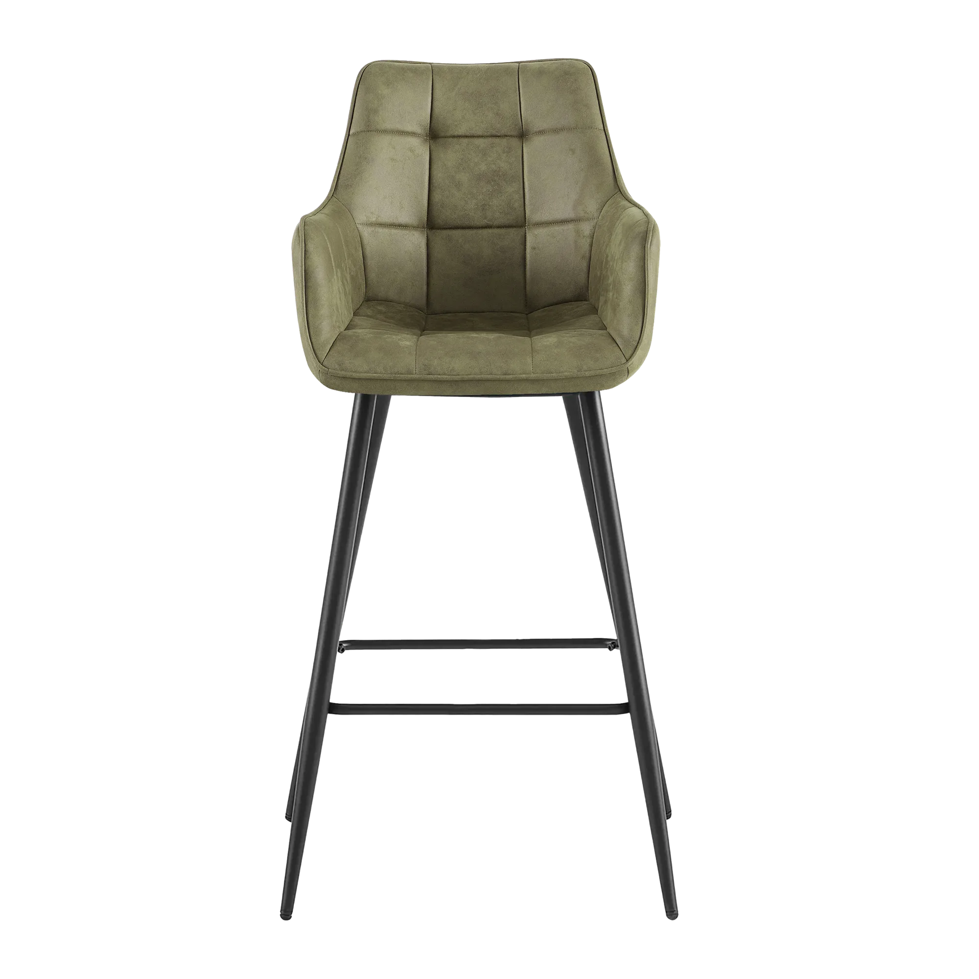 Barhocker Lucille Arm CEP 04 Army Grün - Benoa