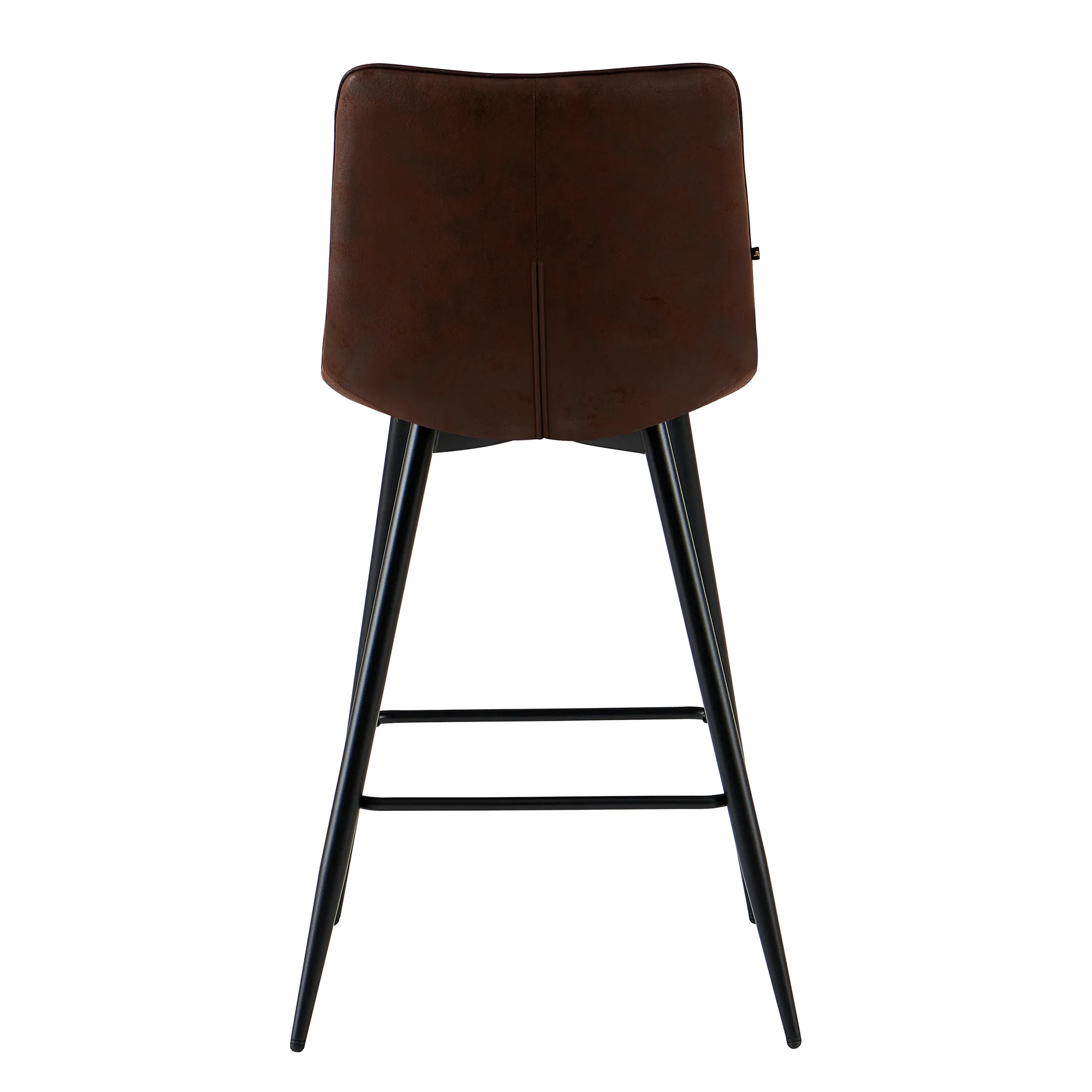 Barhocker Lucille Arm CEP 09 Dunkelbraun (Metall en Stoff) - Benoa
