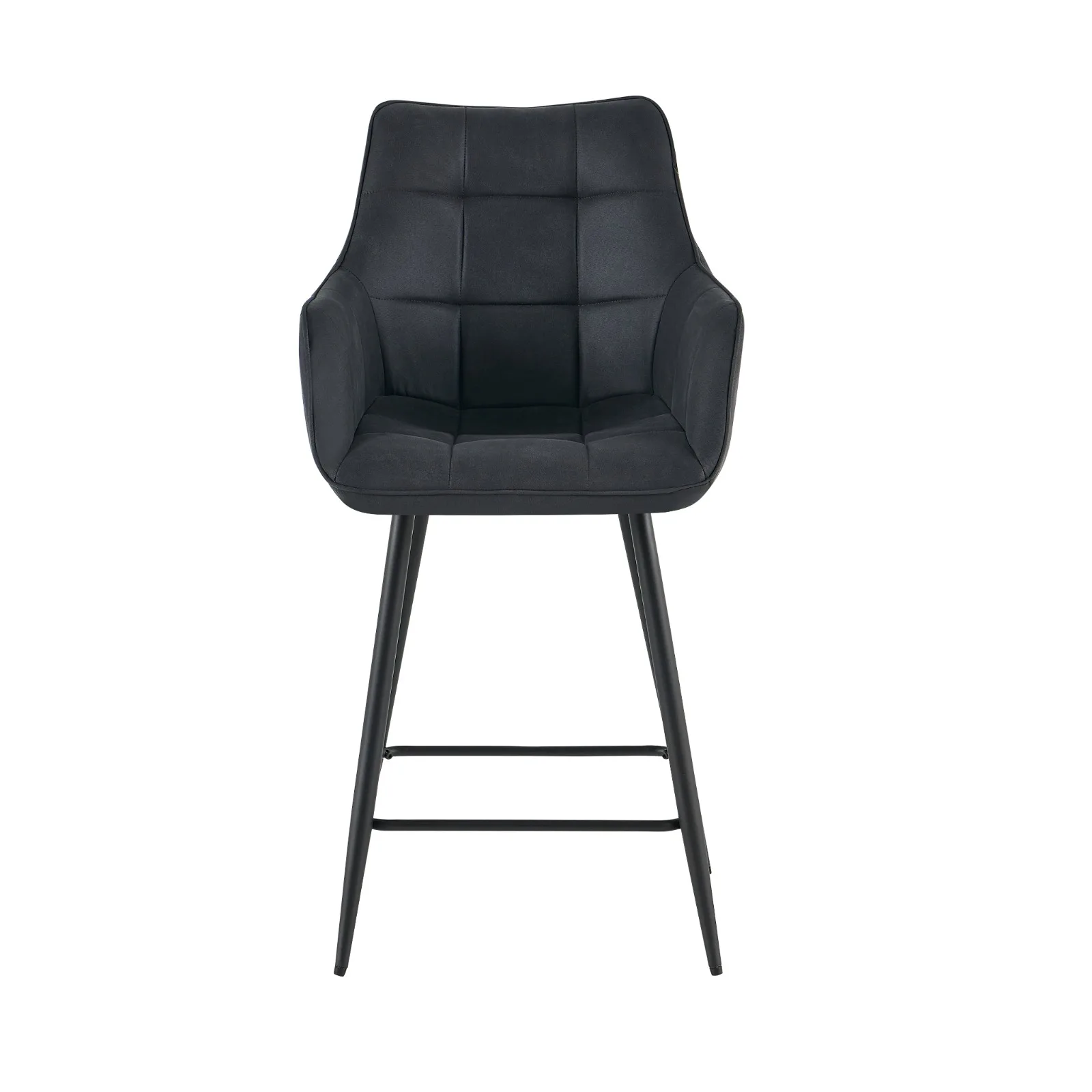 Barhocker Lucille Arm Yuma 16 Schwarz (Stoff) - Benoa