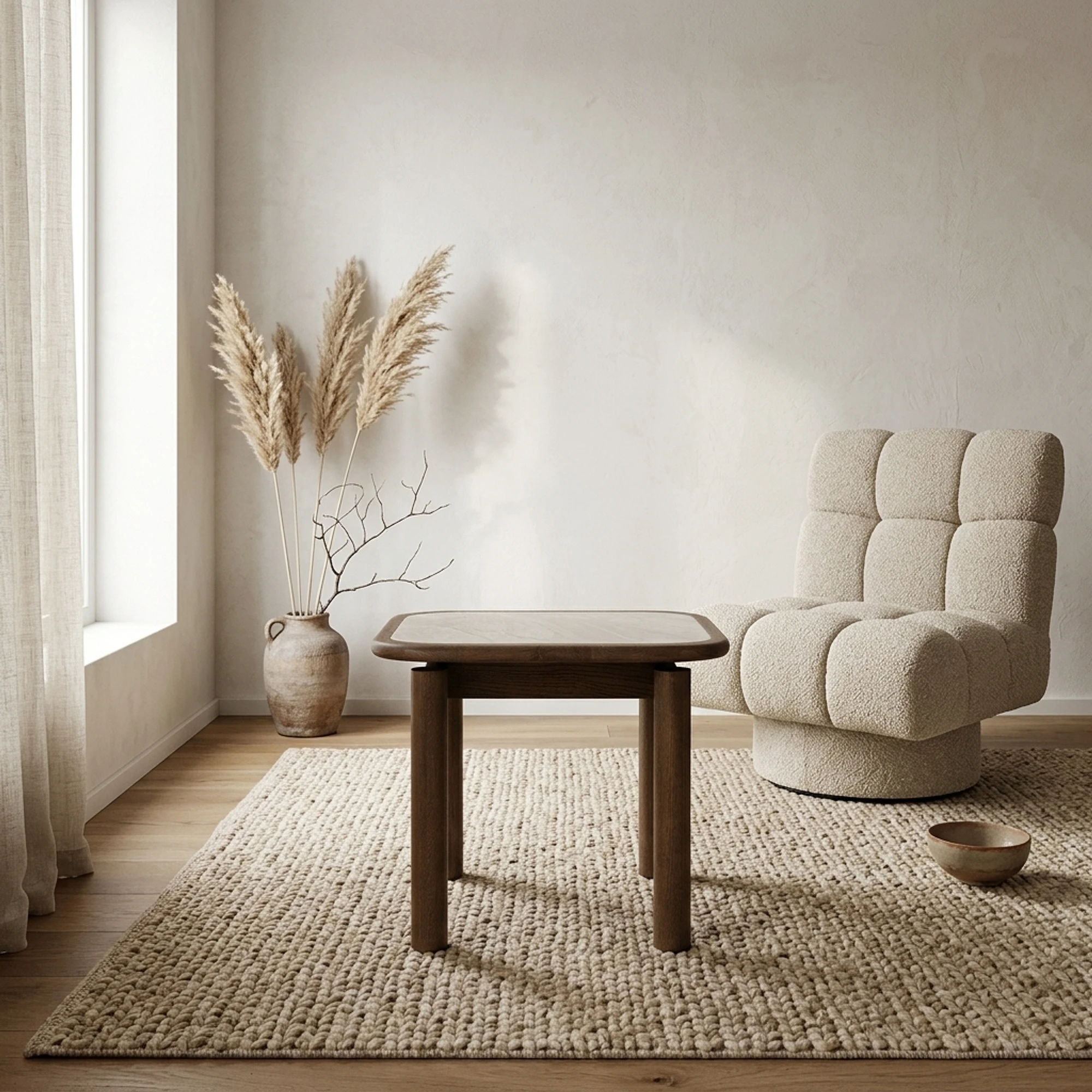 Gabi Oak Veneer Side Table - Eleonora