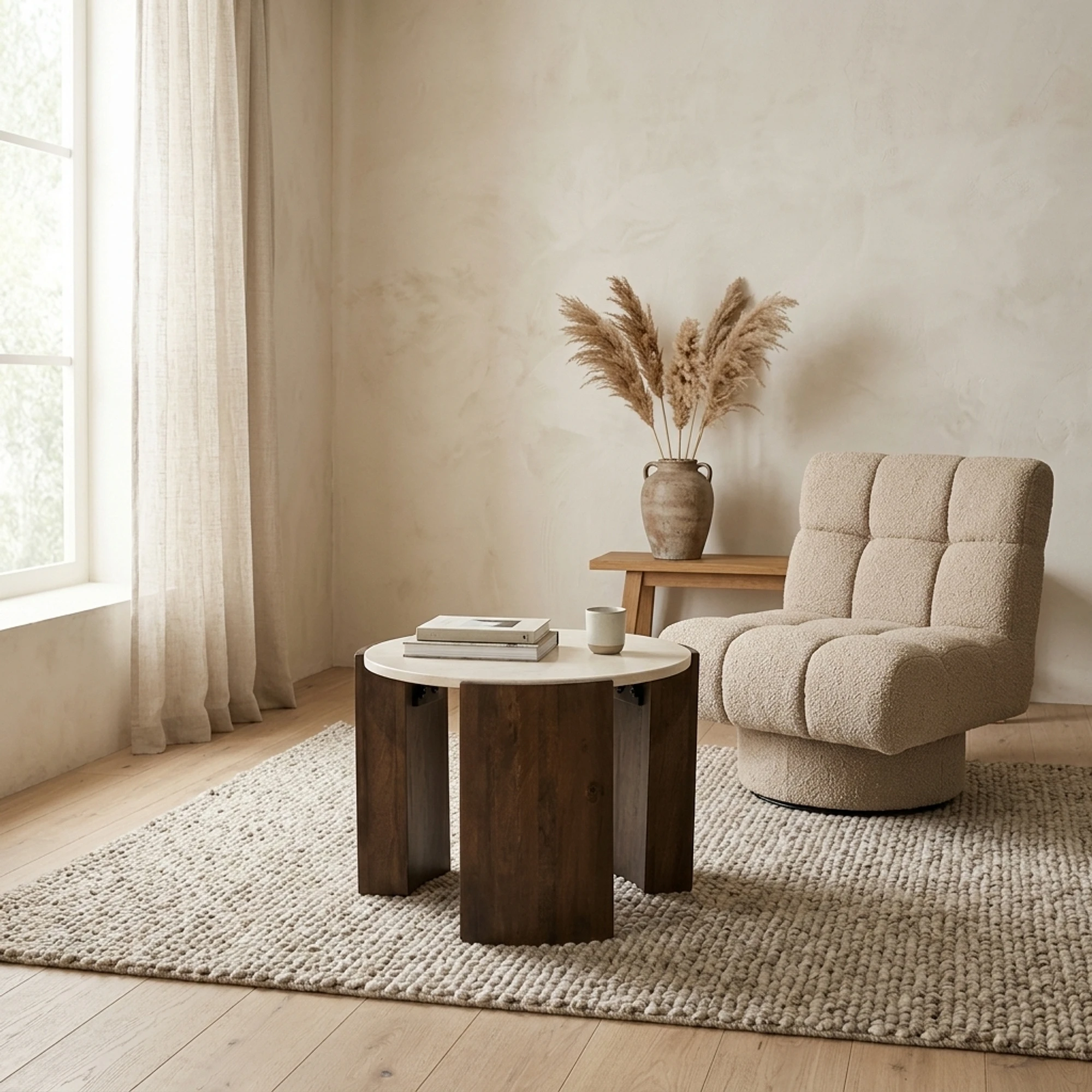 Joan Side Table Brown - Eleonora