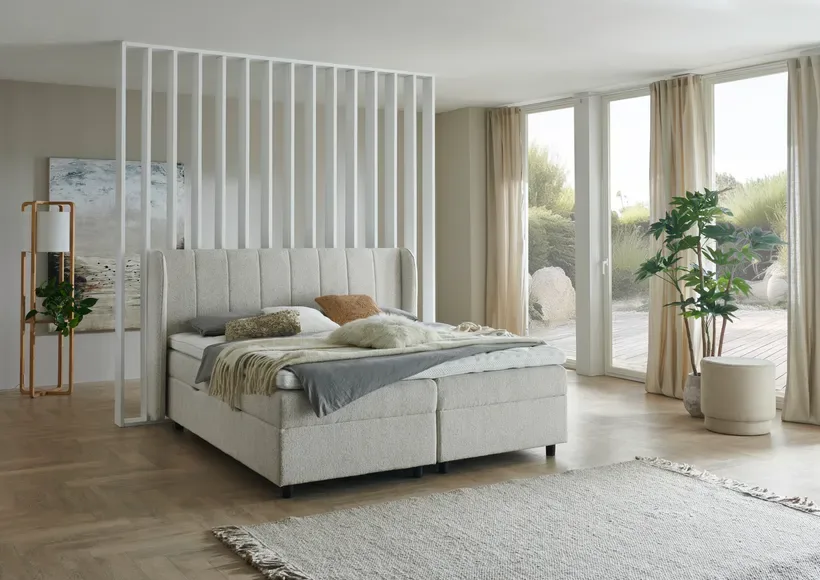 Boxspringbett V200 | Natur