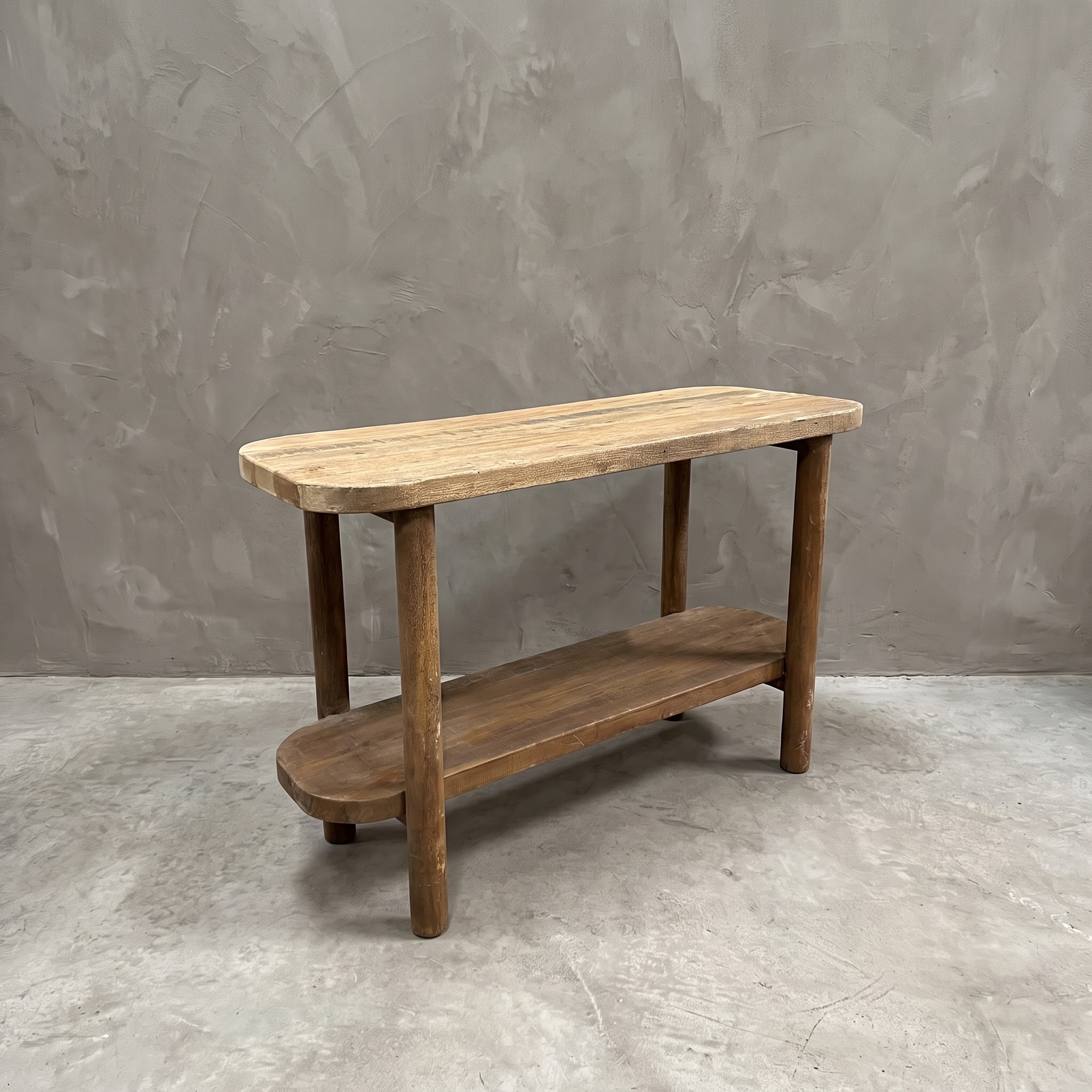 Konsole Balok Bubut aus recyceltem Massivholz