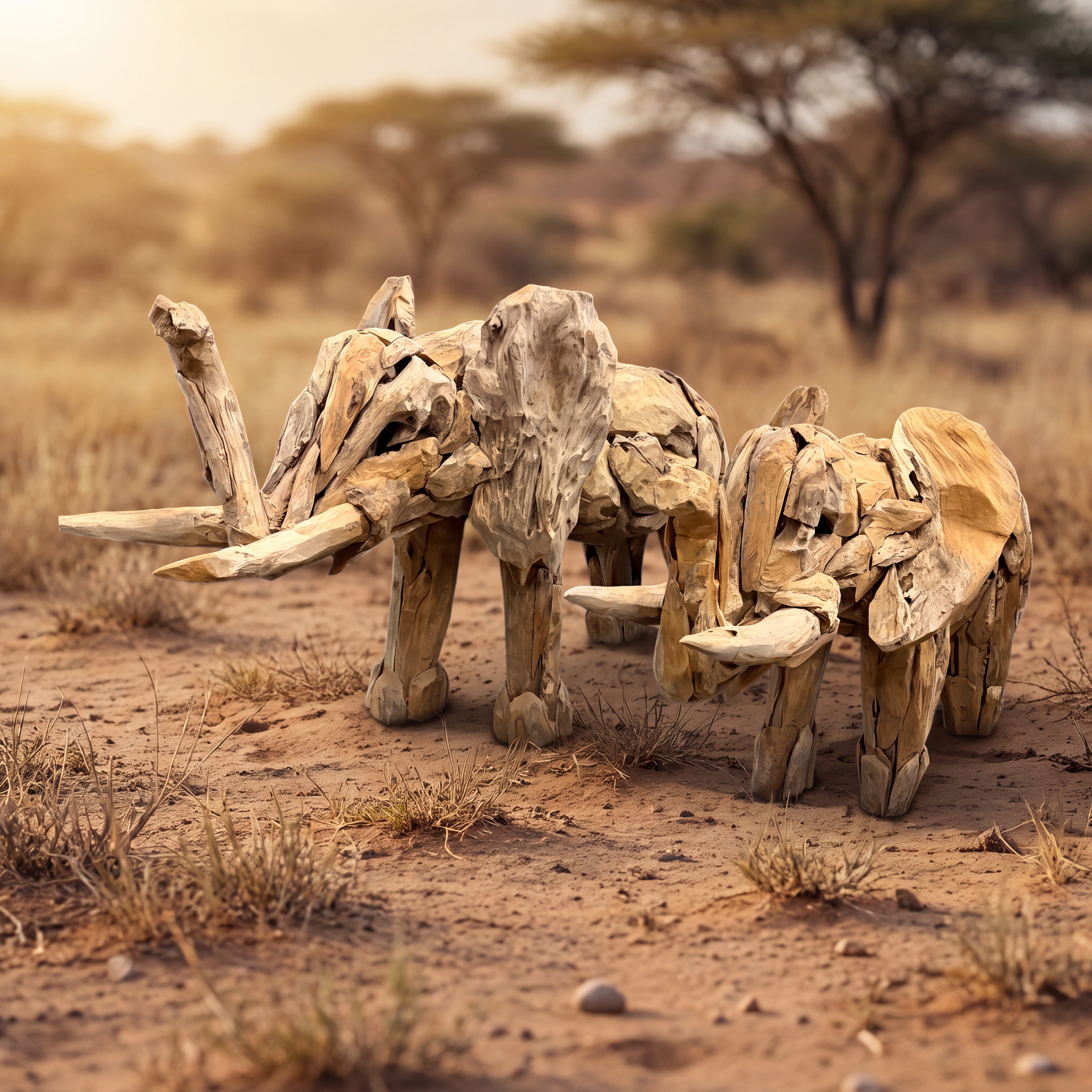 Reclaimed teak elephant - World of Brosi