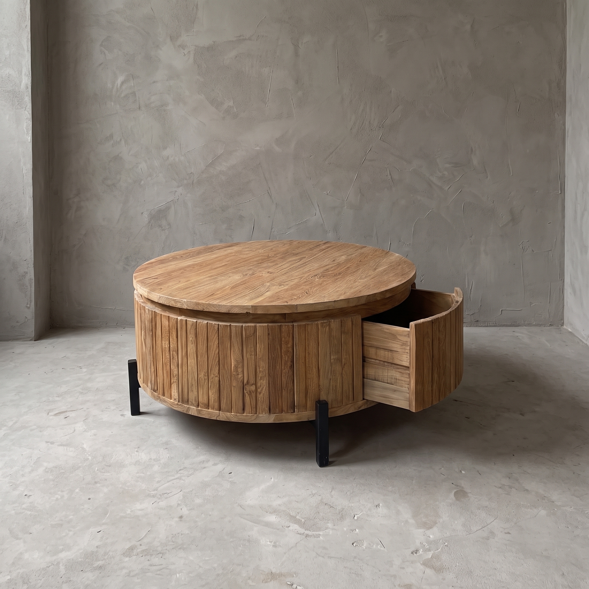 Couchtisch Cortese Teak rund - World of Brosi