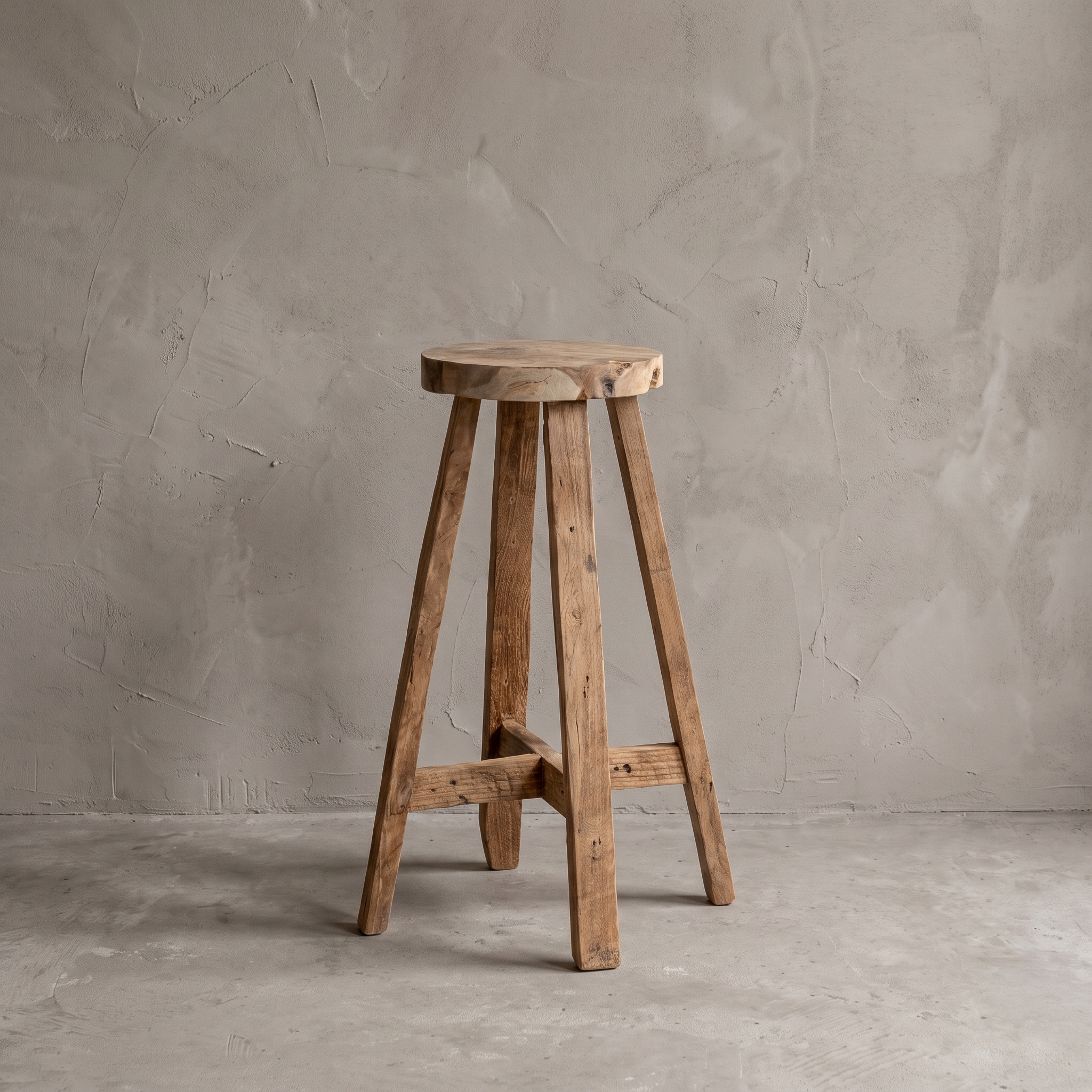 School Semar reclaimed teak bar stool - World of Brosi