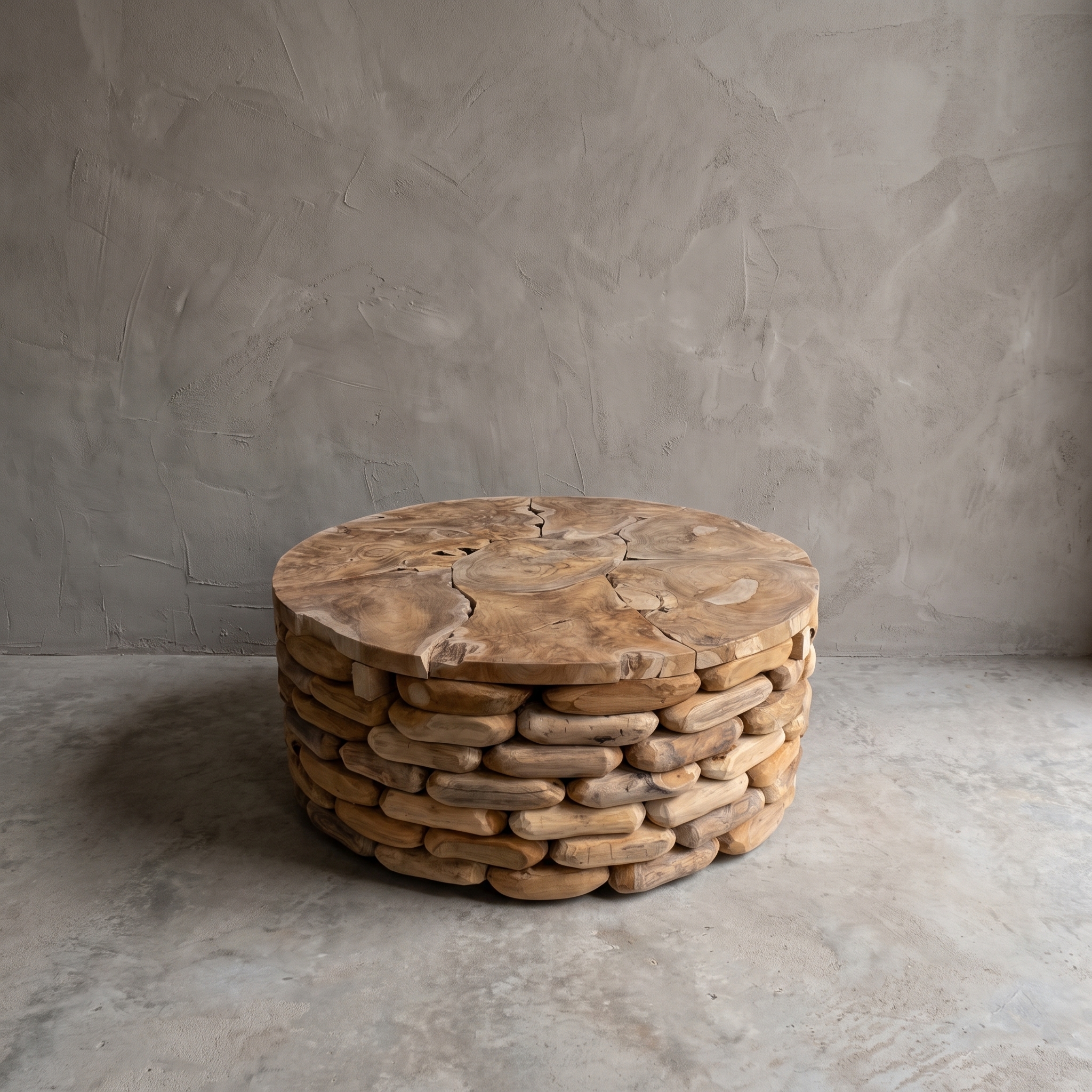 Couchtisch Sem Teakholz rund - World of Brosi