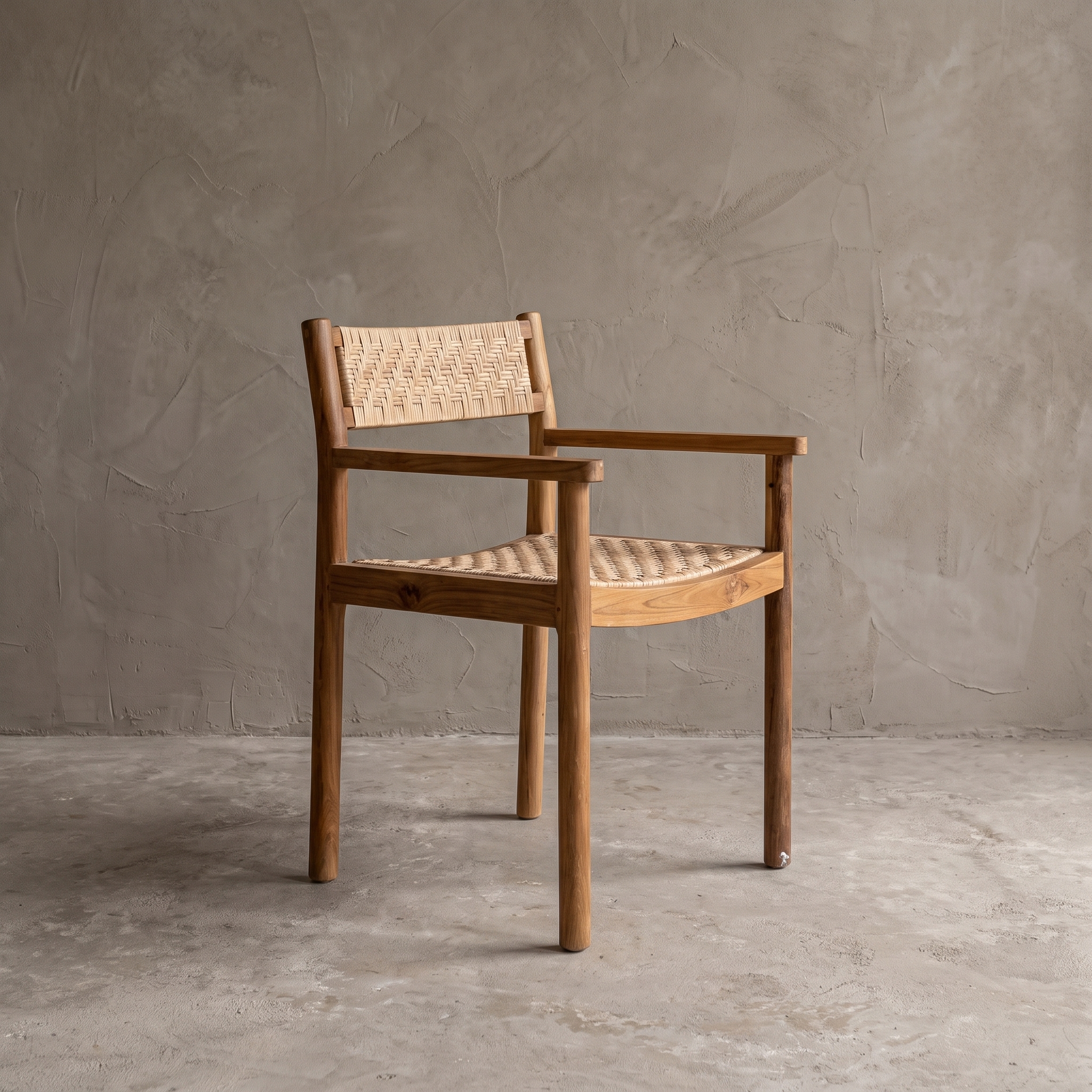 Royu rattan and teak chair - World of Brosi