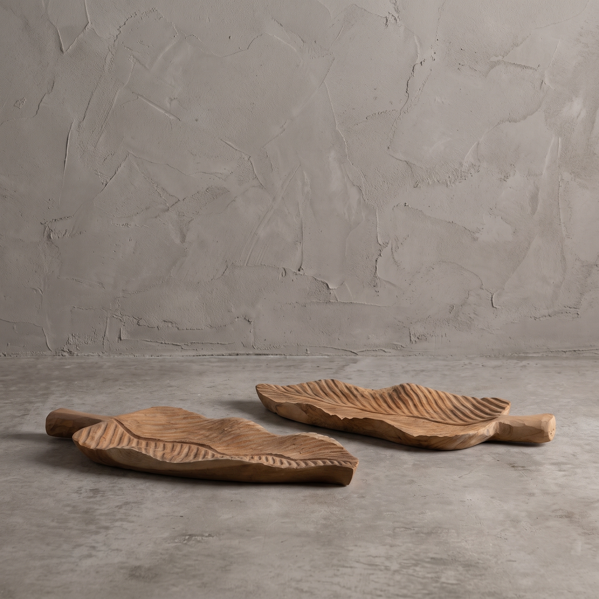 Reclaimed teak leaf bowl 50 cm