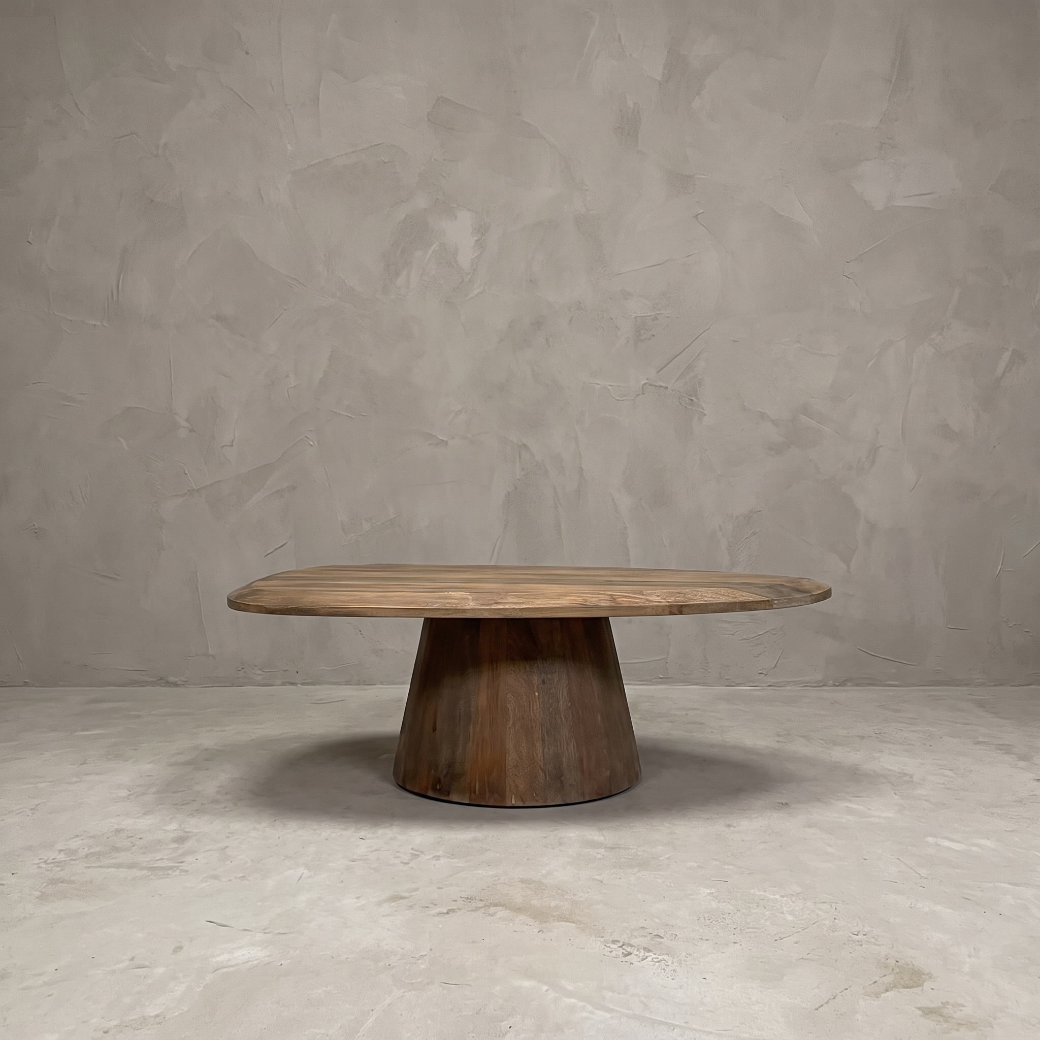 Couchtisch Balok Terazo aus recyceltem Massivholz, 120 cm - World of Brosi
