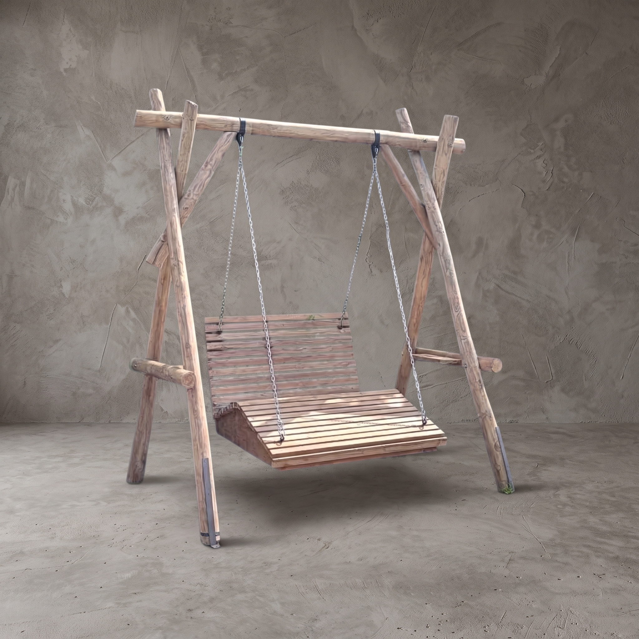 Schaukelbett Teakholz mit Gestell - World of Brosi