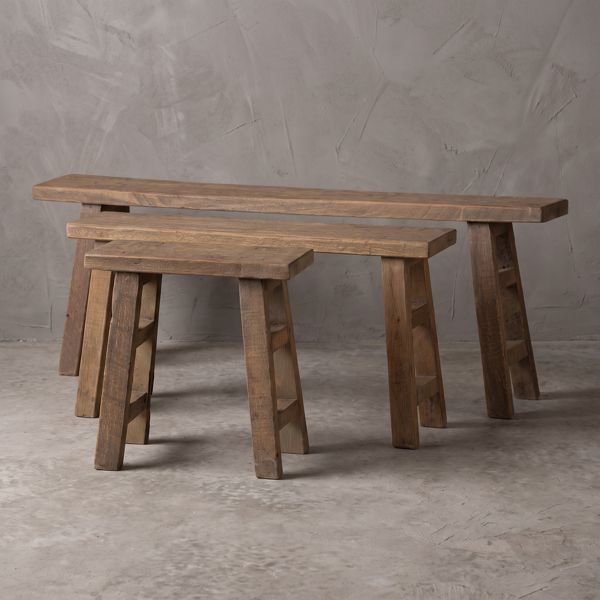 Bank School dicke Sitzplatte (Recyceltes Teakholz) - World of Brosi