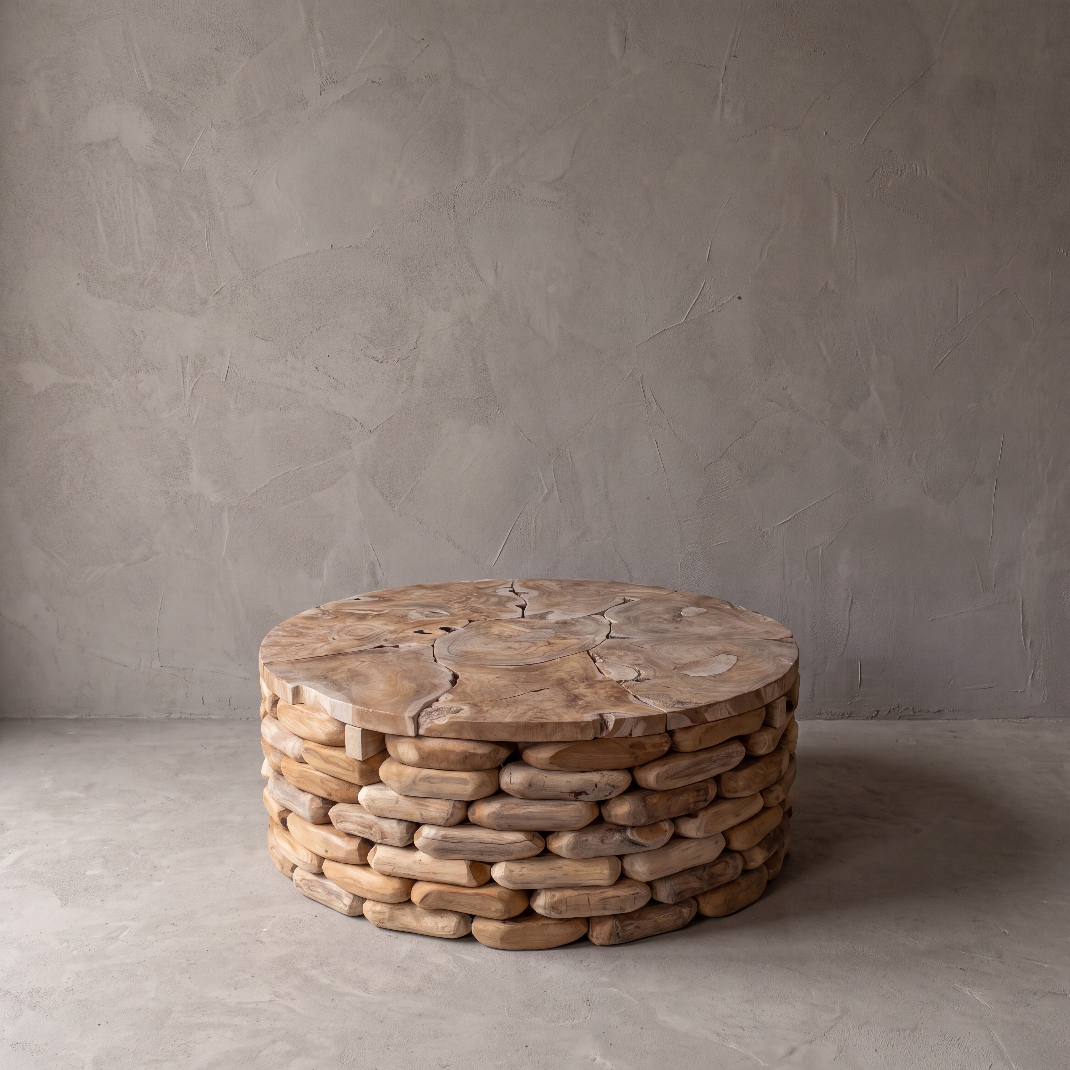 Couchtisch Sem Teakholz rund - World of Brosi