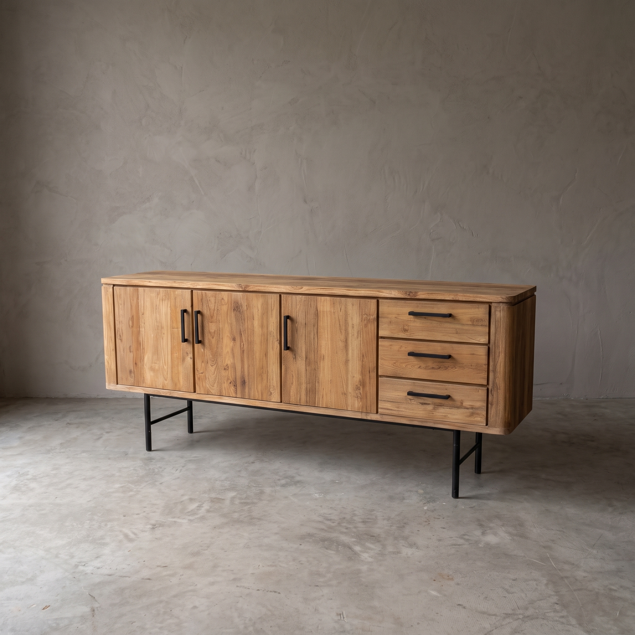 Aparador Somo madera de teca 200cm - World of Brosi
