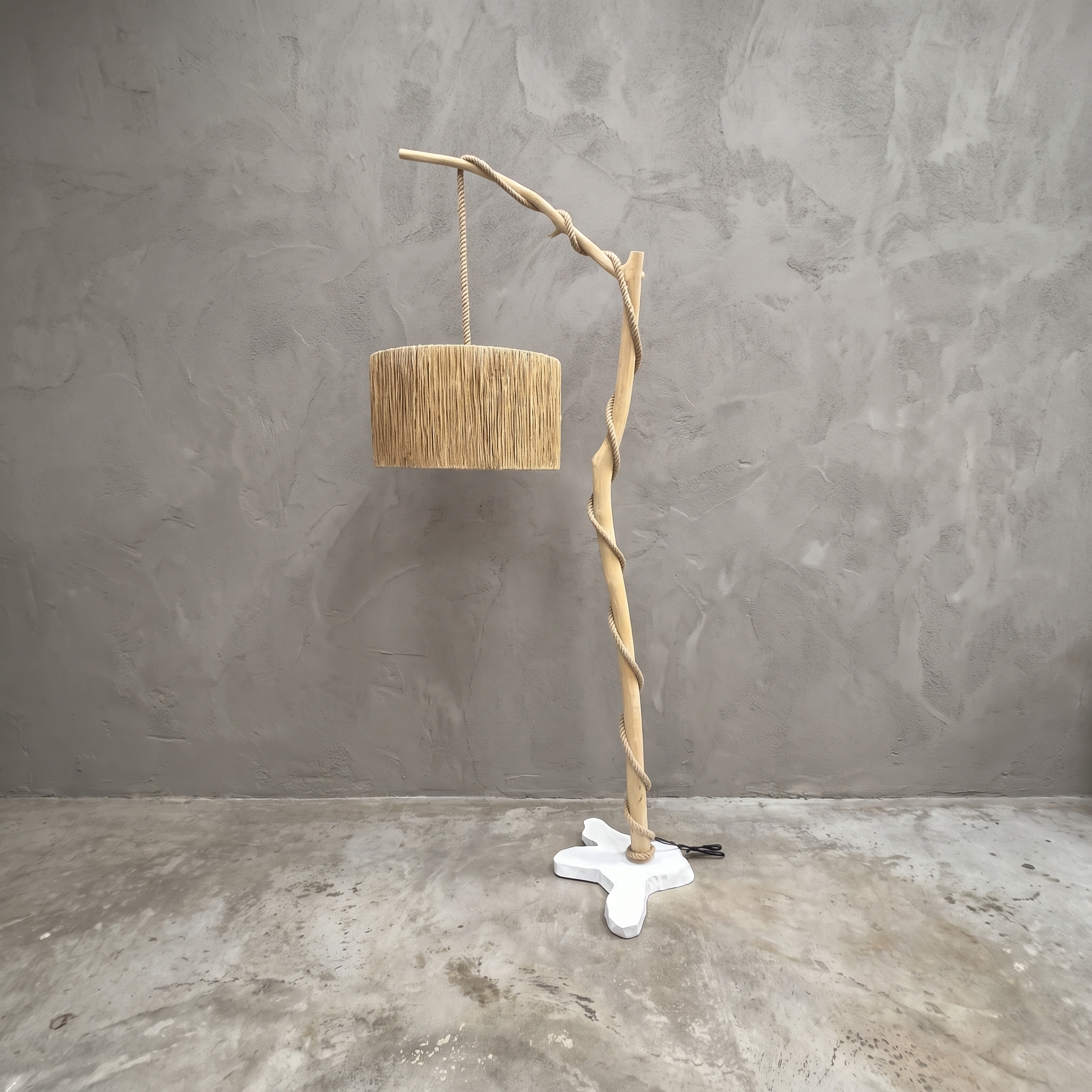 Arjun teak floor lamp - World of Brosi
