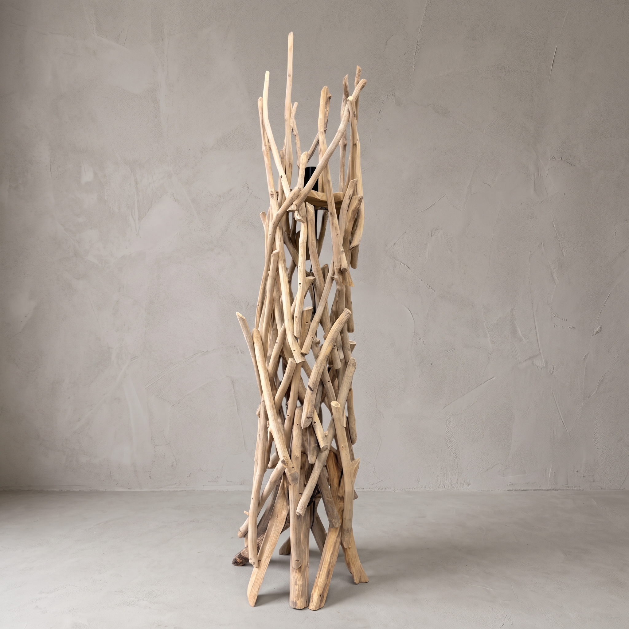 Rami reclaimed teak floor lamp