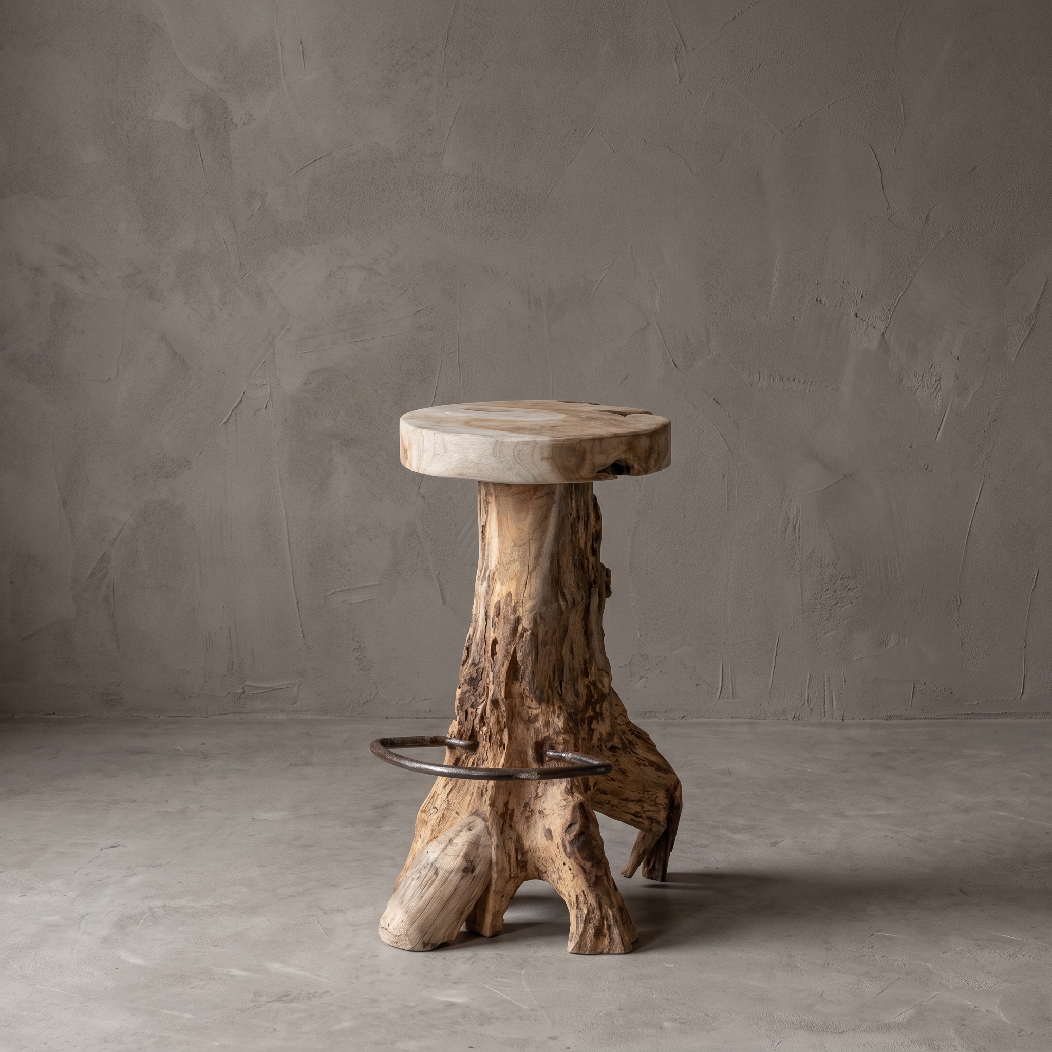 Yomi Tree Trunk Bar Stool (Teakwortelhout) - World of Brosi