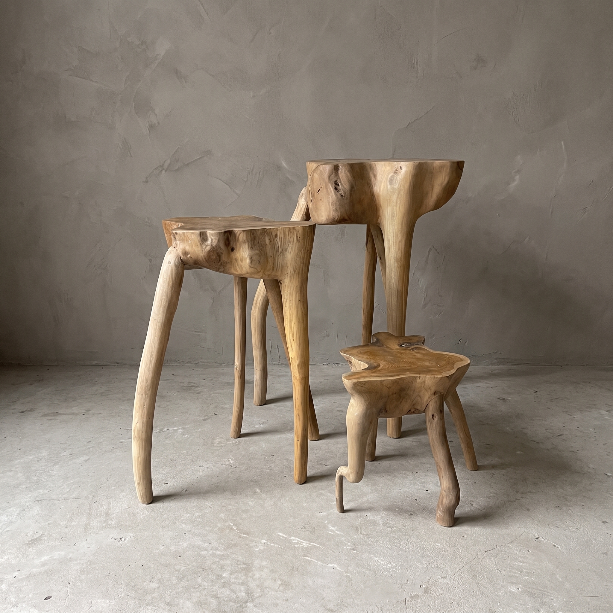 Gumi root-wood plant stand