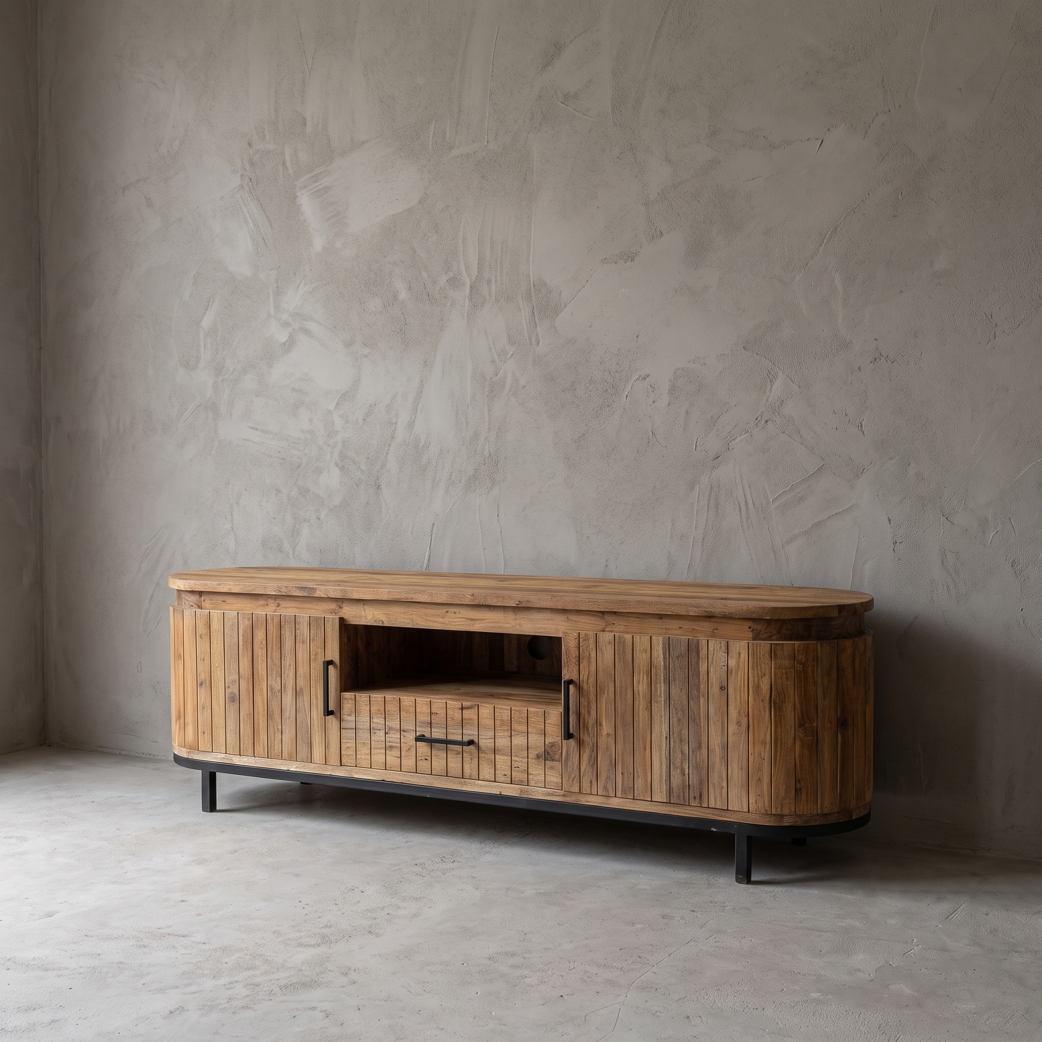 Mueble de TV Kennington madera de teca | 180cm & 220cm - World of Brosi