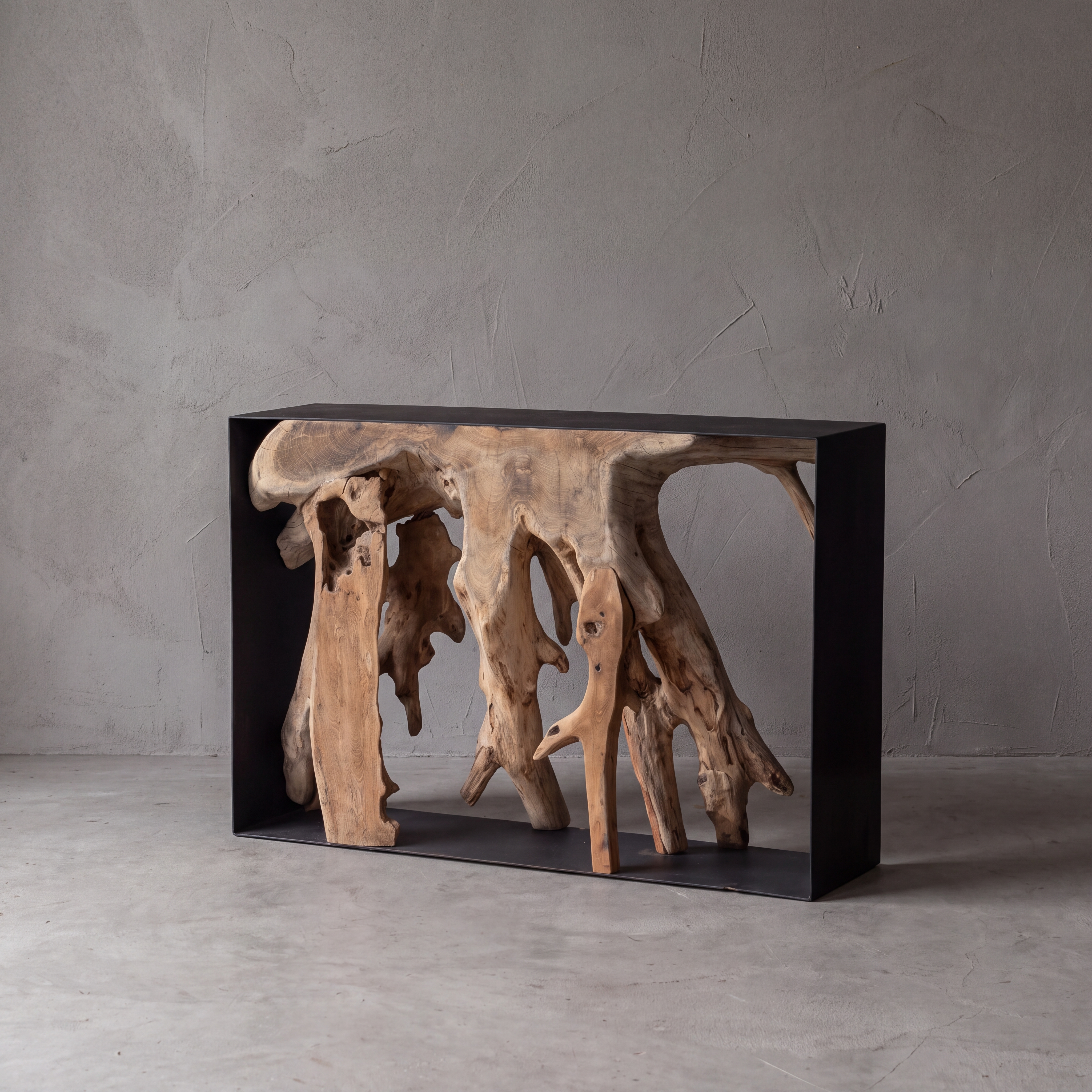 Camiel Side Table Tree Trunk Teak (Teakwortelhout) - World of Brosi