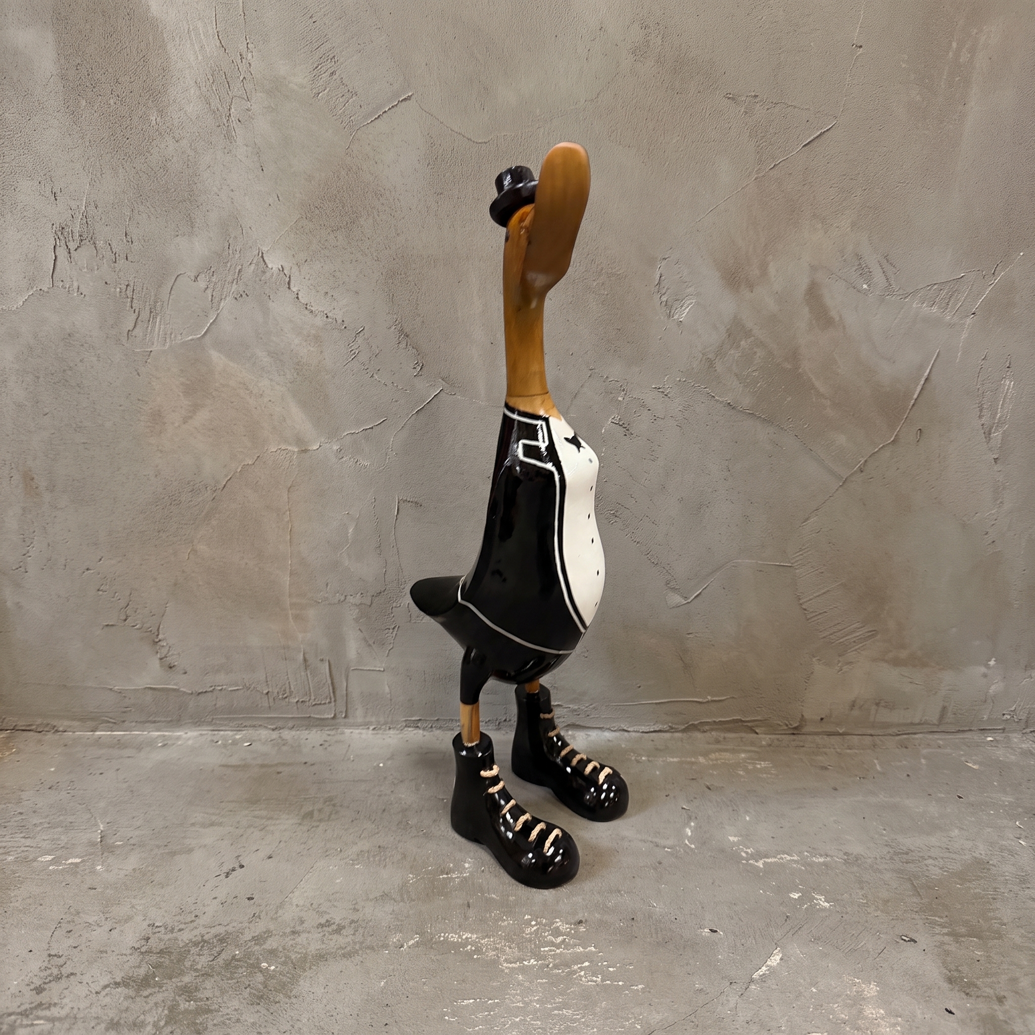 Bamboo duck, tuxedo, 50 cm high
